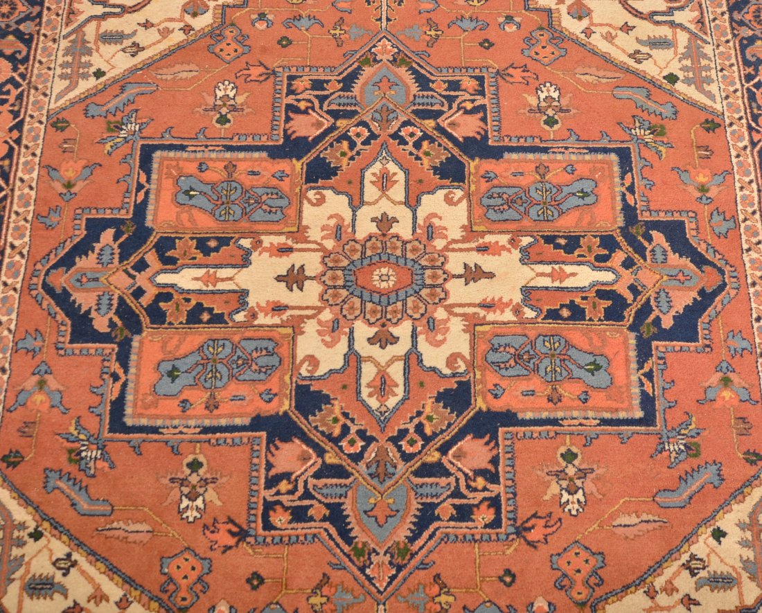 Vintage Center Medallion Oriental Wool Area Rug. (1 of 6)