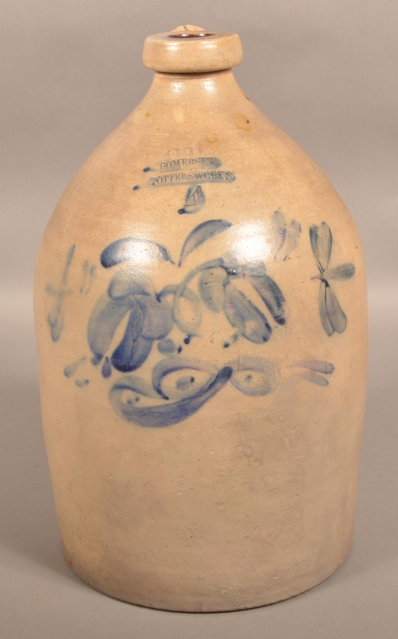 Somerset Potters Works 4-Gallon Stoneware Jug. (1 of 6)