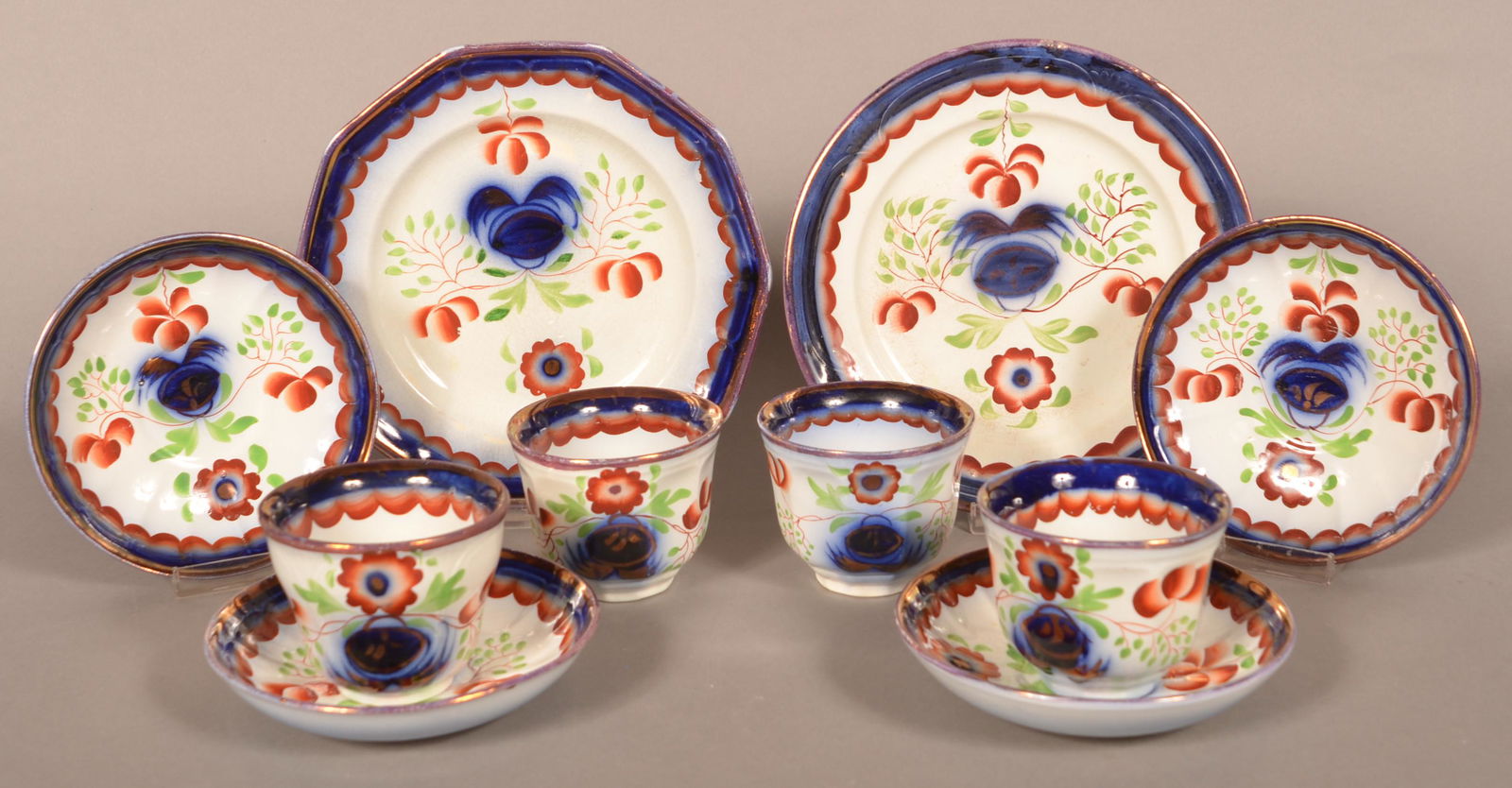 Lot of Gaudy Ironstone Seeing Eye Pattern China. (1 of 1)