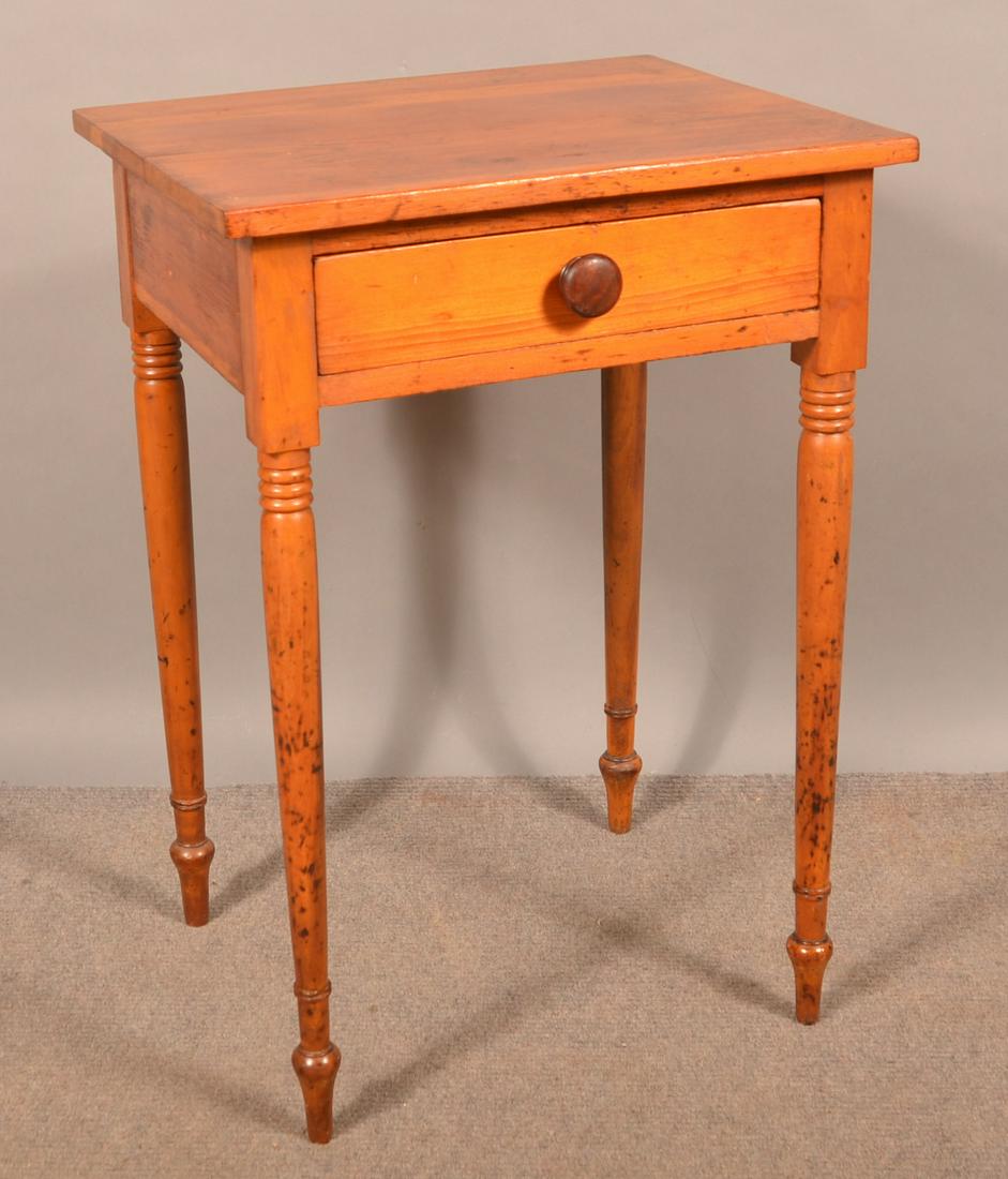 Pennsylvania Sheraton Softwood 1-Drawer Stand. (1 of 2)