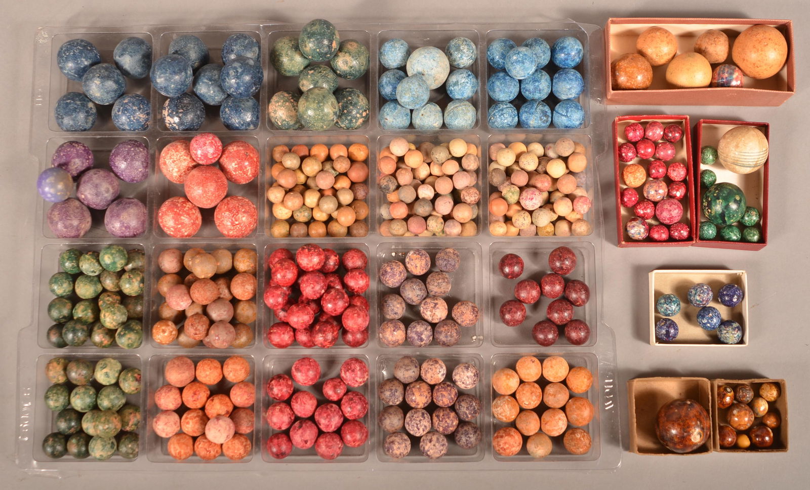 Case of Antique Bentington Clay Marbles. (1 of 1)