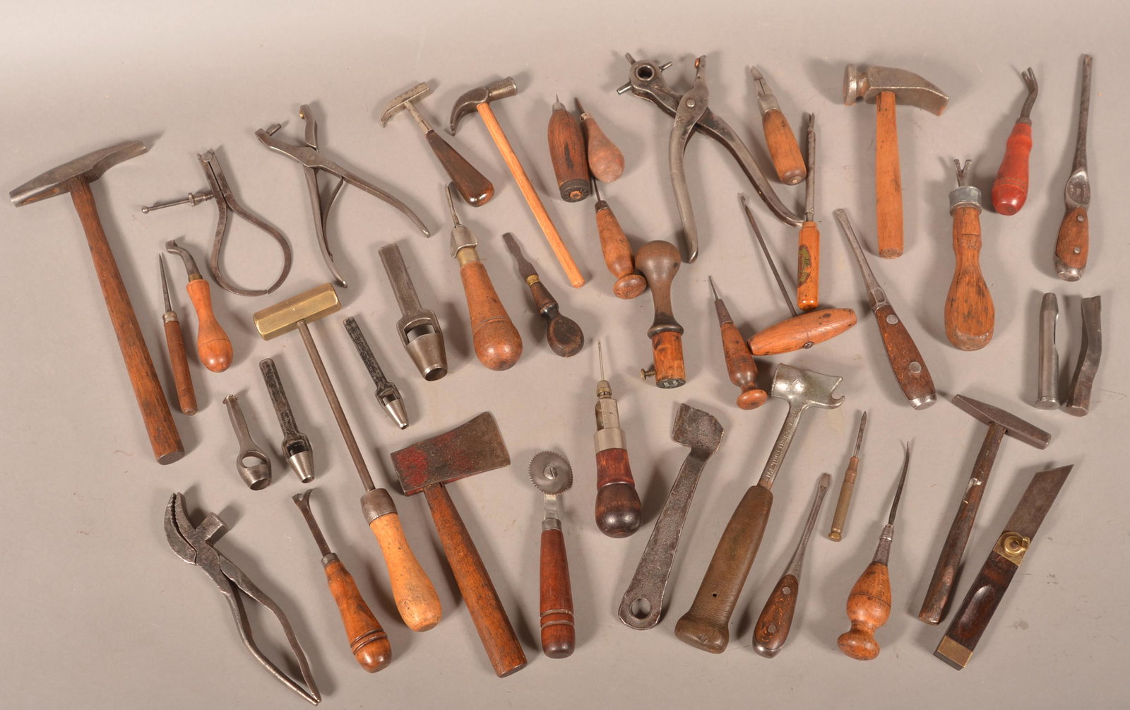 Lot of Antique Cobblers and Hand Tools. (1 of 3)