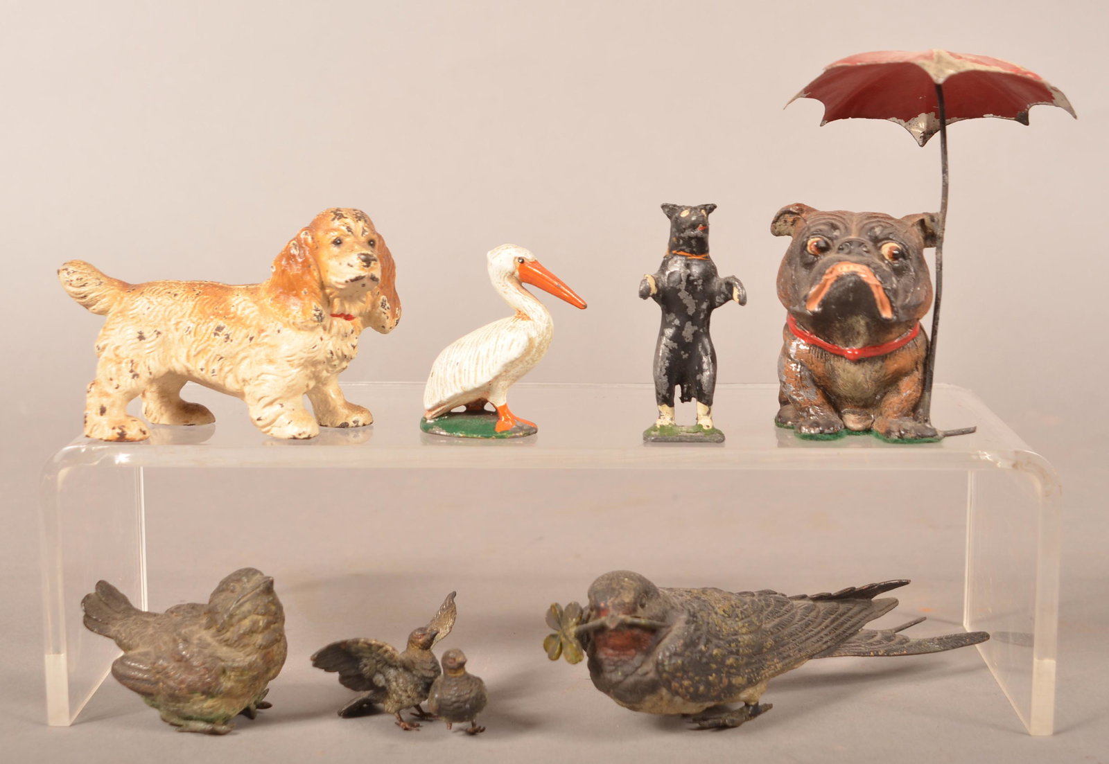 Lot of Bronze and Metal Animal Figures. (1 of 3)