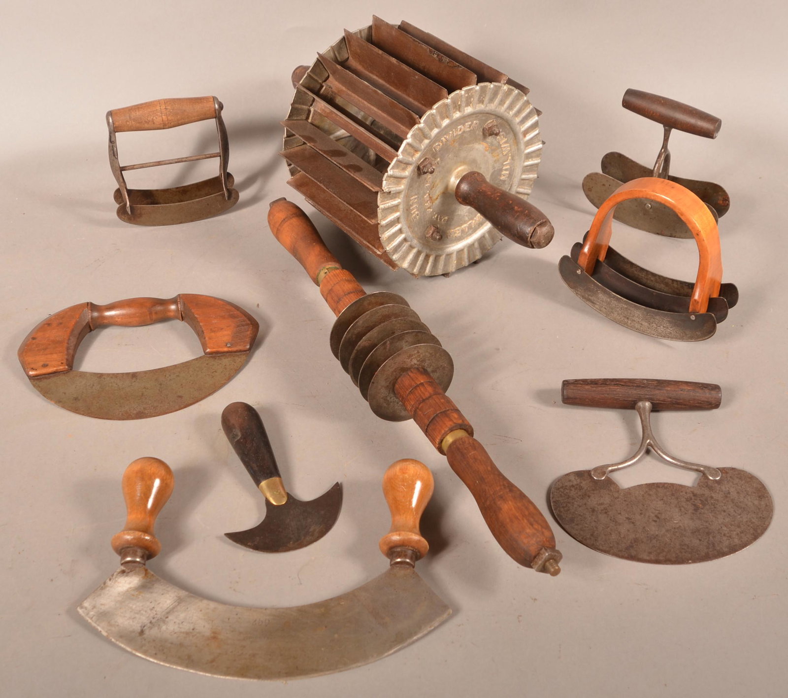 Lot of Antique Food Choppers. (1 of 1)