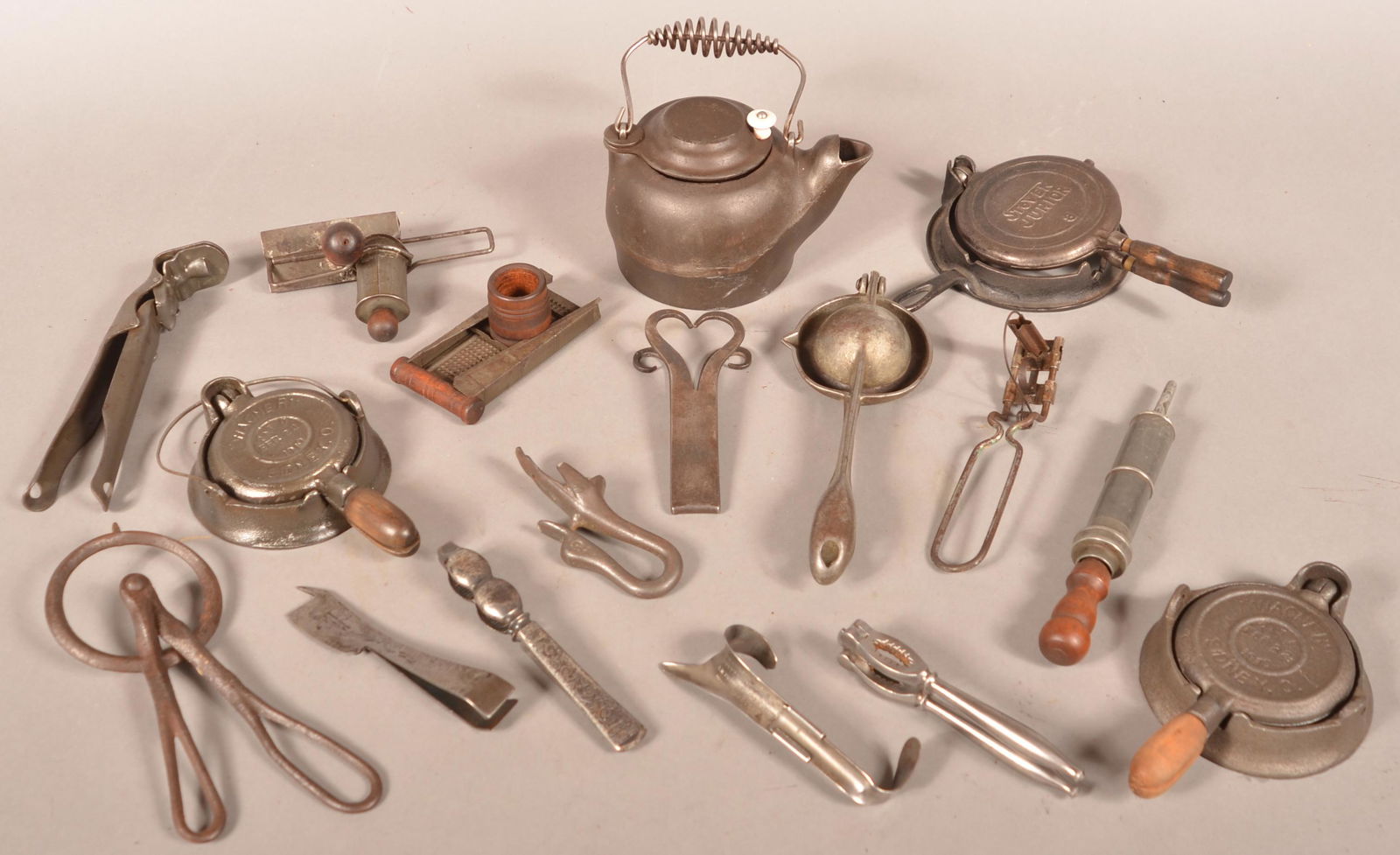 Lot of Antique Kitchen Utilitarian Metalware's. (1 of 5)