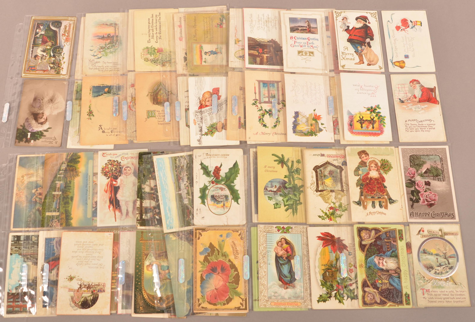 Postcard Lot-Christmas and Christmas Seals. (1 of 3)