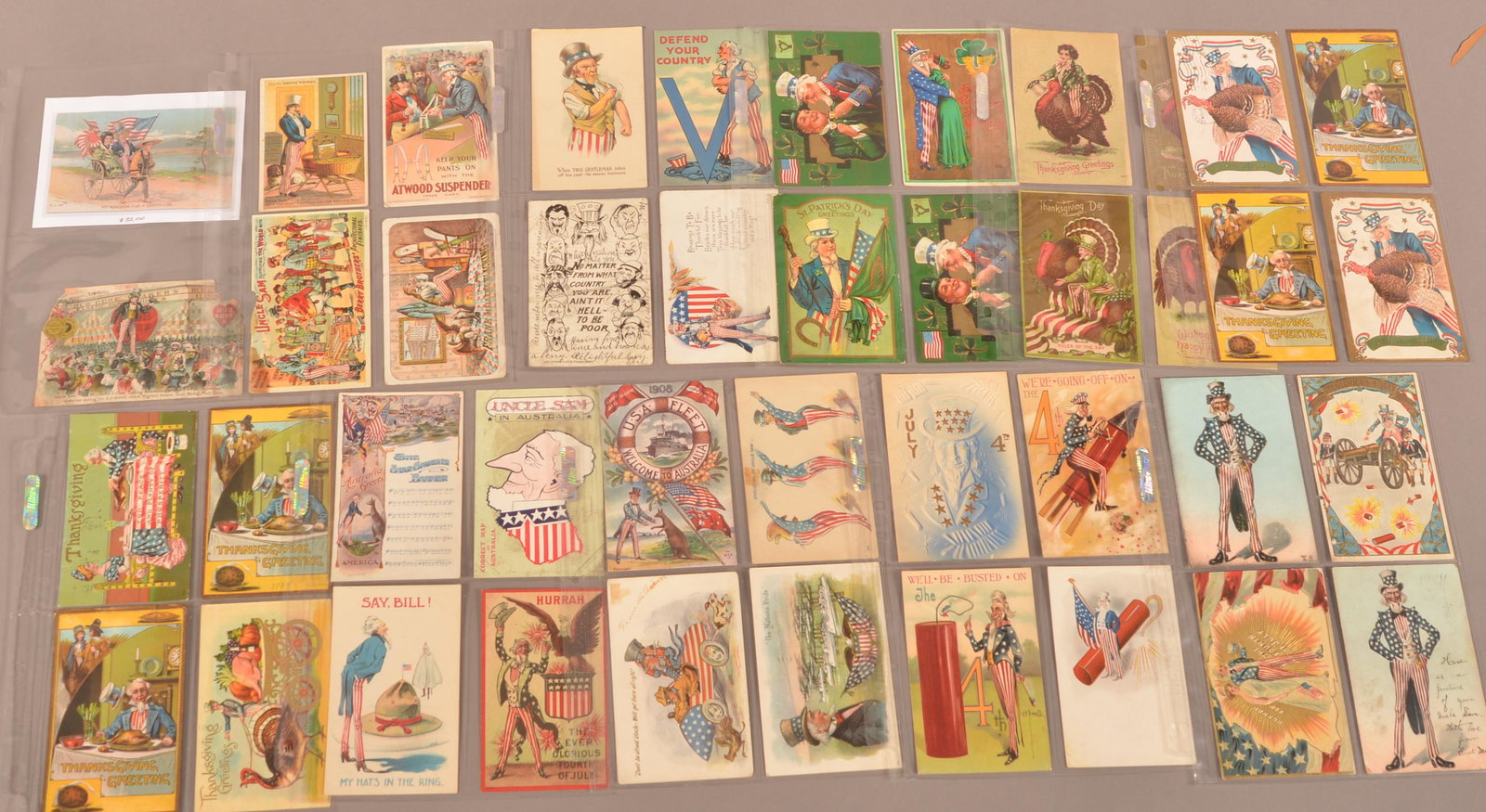 Postcard Lot-Uncle Sam. (1 of 2)