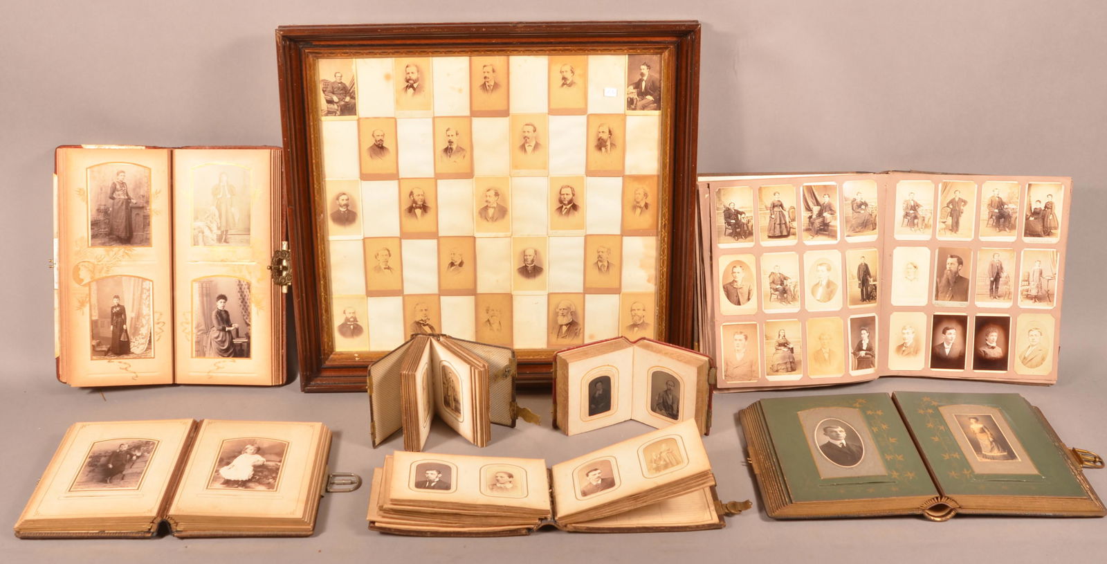 Lot of Cabinet Card and Tintype Photographs. (1 of 9)