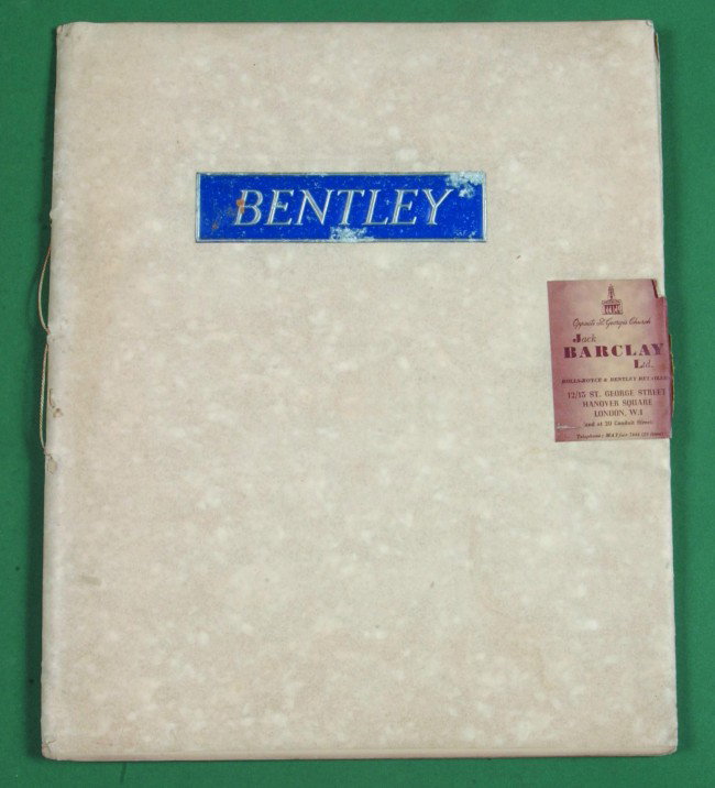 1931 Bentley Motors Limited London Large Booklet i: 1931 Bentley Motors Limited London Large Booklet in original label on the Silent Sports Car by Bentley, 4-1/4 Litre with photographs, (very good to excellent).