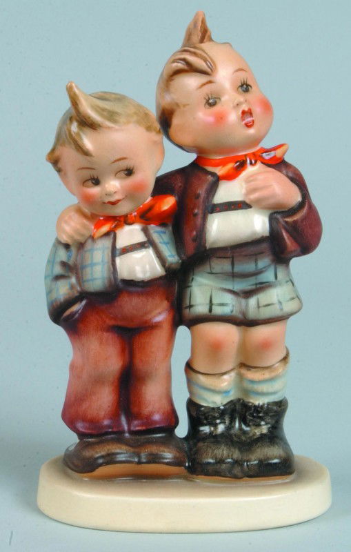"Max and Moritz" Hummel Figurine, # 123 with TMK 2: "Max and Moritz" Hummel Figurine, # 123 with TMK 2, 5 1/4"h. Condition: Good.