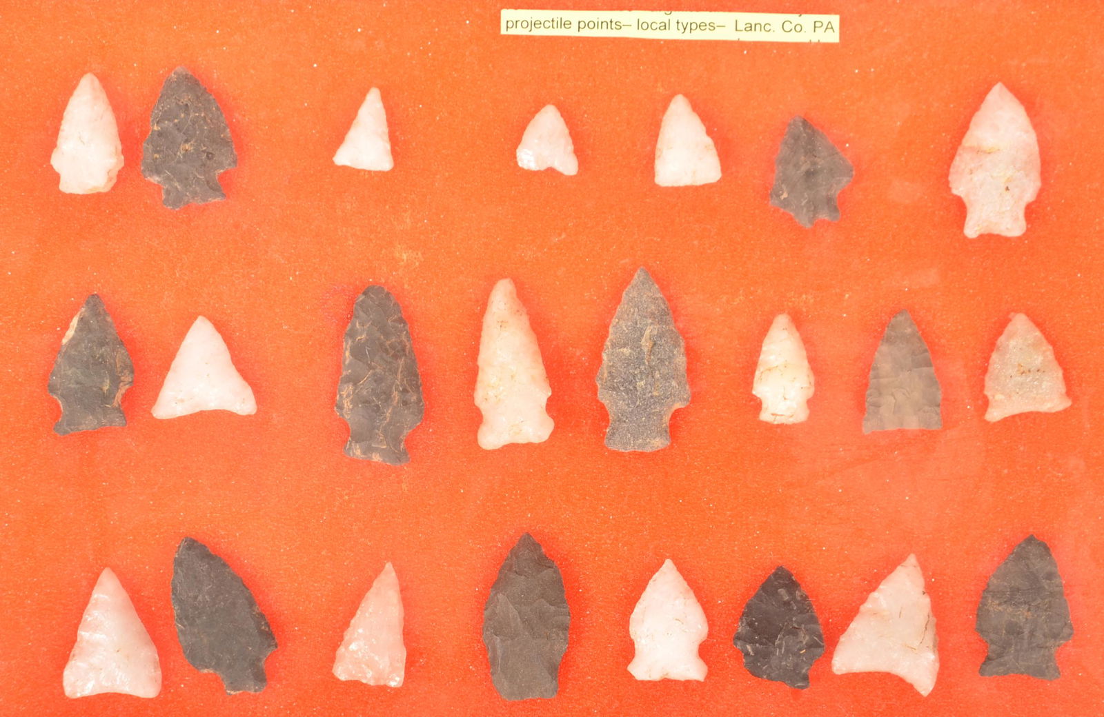23 Prehistoric Pennsylvania Arrowheads. (1 of 1)