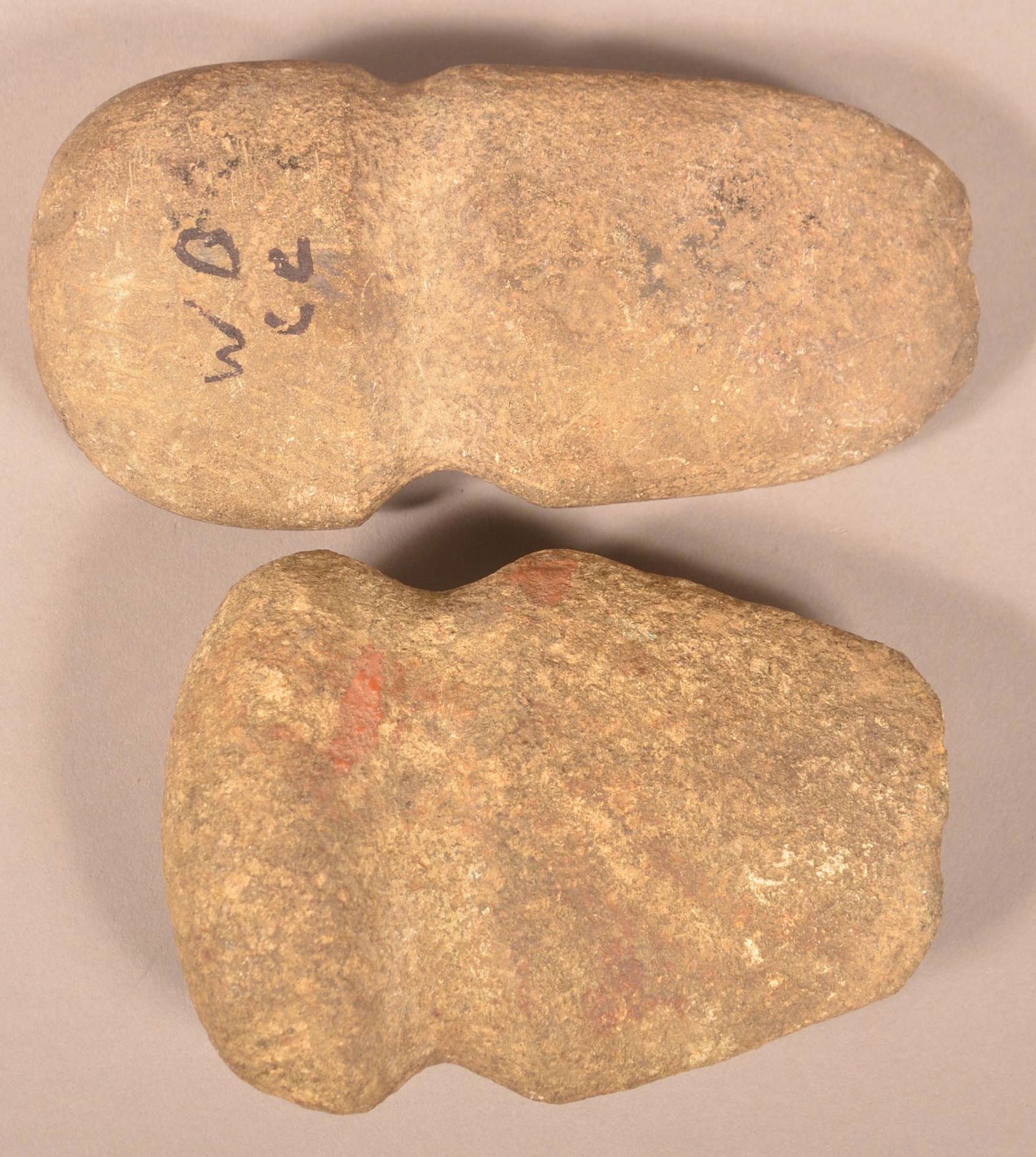 Two Prehistoric Pennsylvania Stone Axe Heads. (1 of 2)