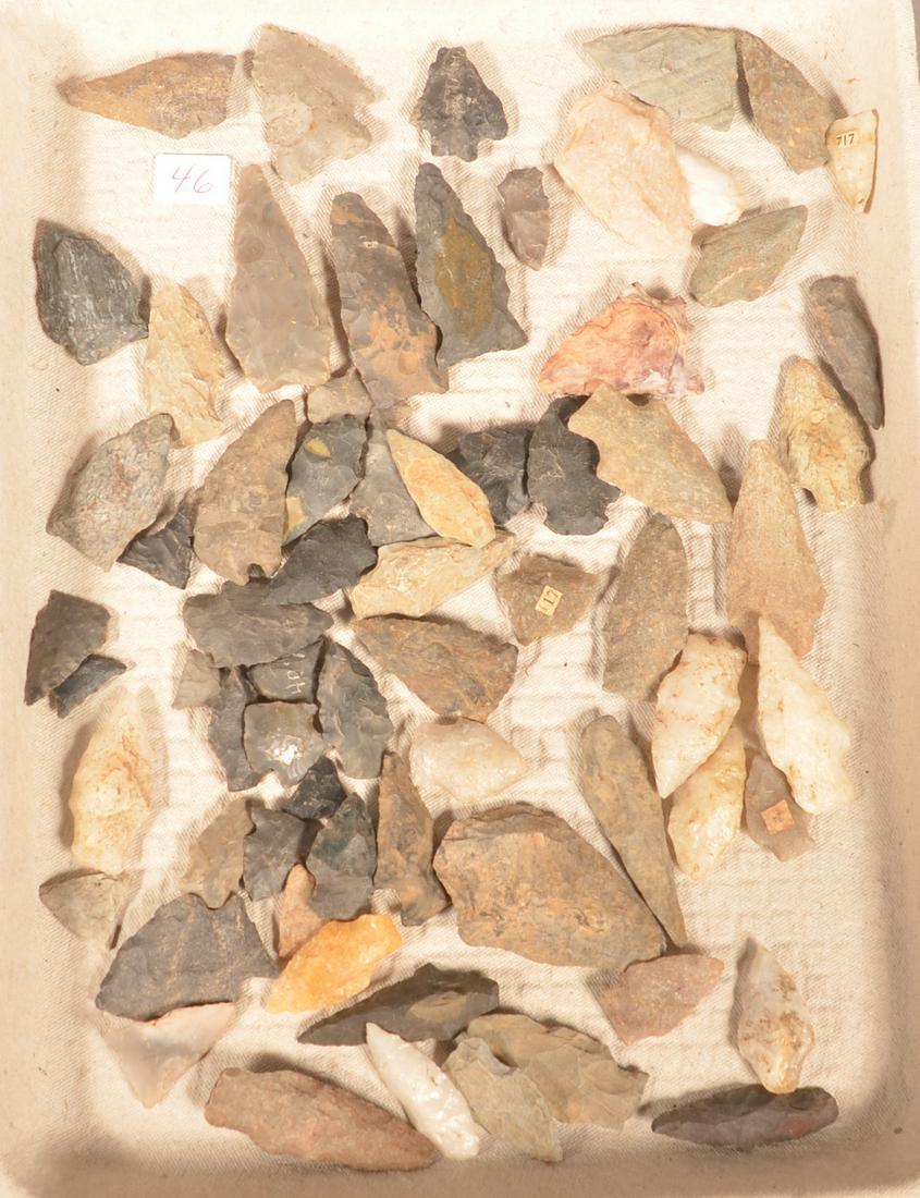70+ Ancient Stone Field-Grade Arrowheads. (1 of 1)