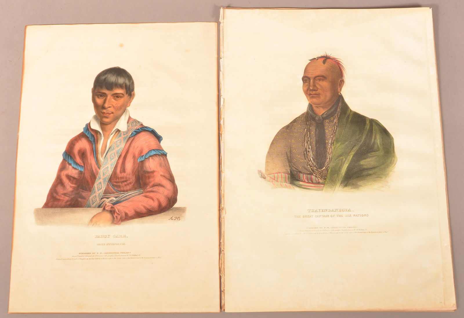 Two McKenney & Hall Hand-Colored Lithographs. (1 of 3)