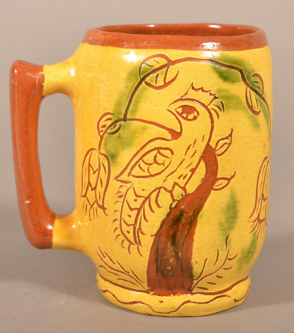 Breininger Pottery 1974 Sgrafitto-Decorated Stein. (1 of 3)