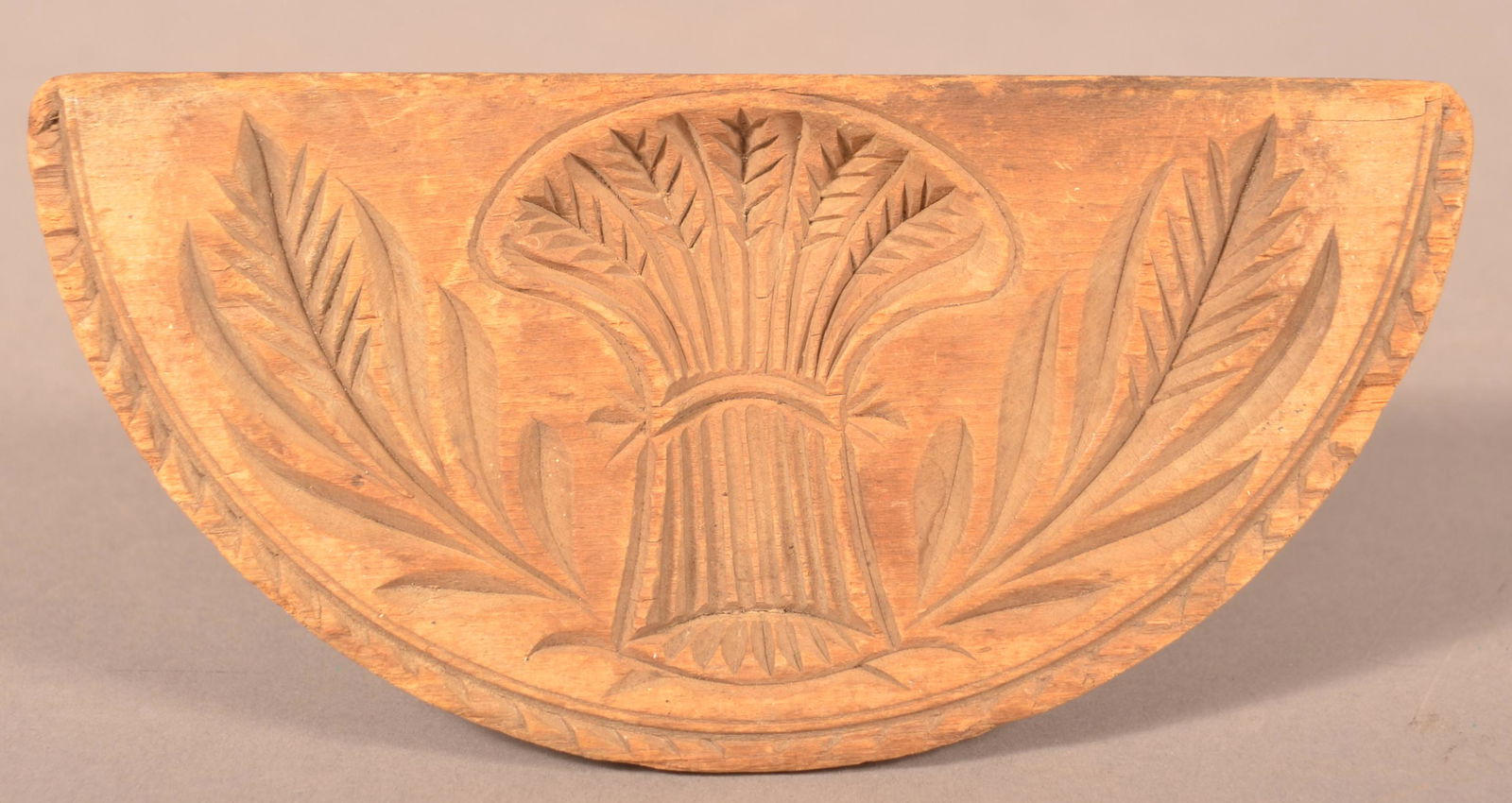 Antique Pennsylvania Half Circular Butter Print. (1 of 3)