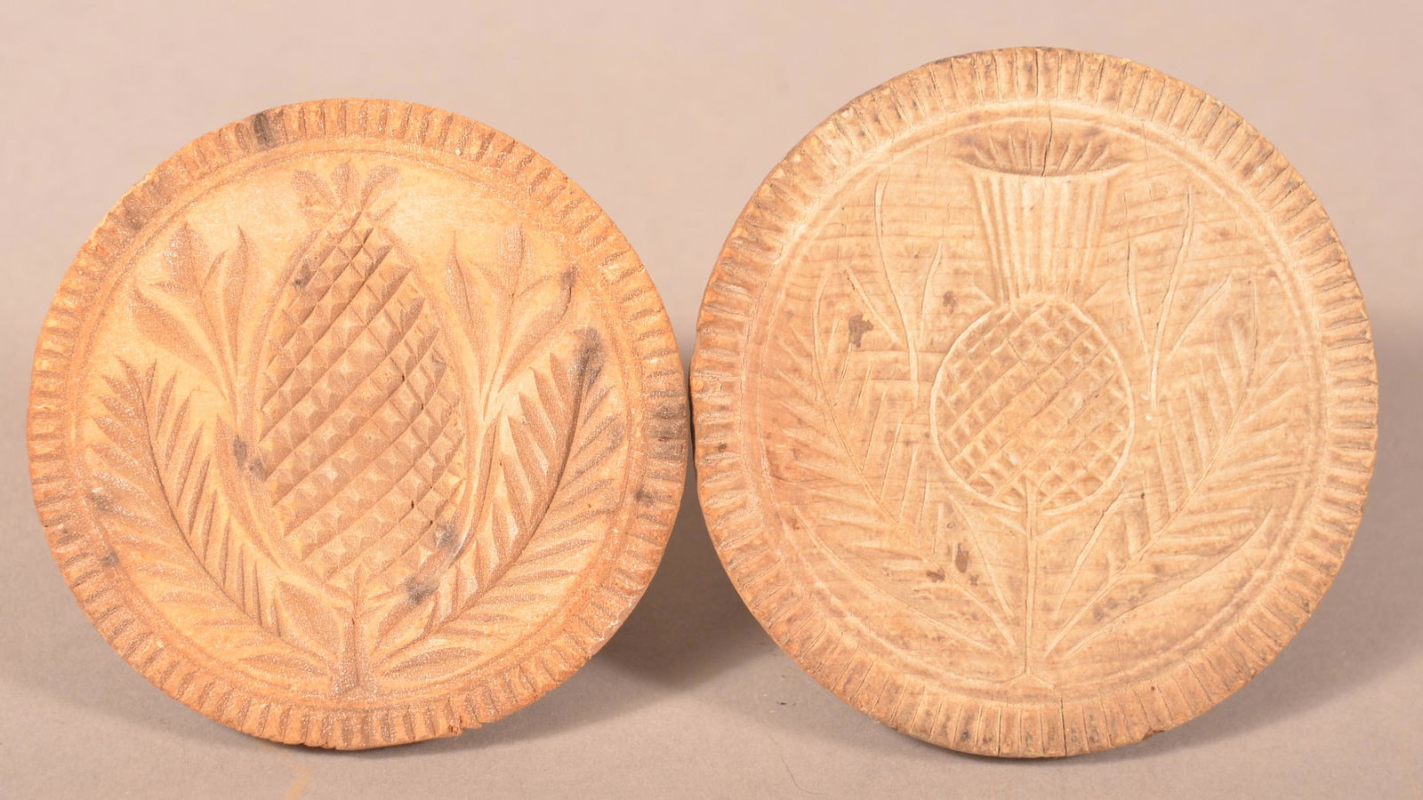 Two Antique  Pennsylvania Butter Prints. (1 of 3)