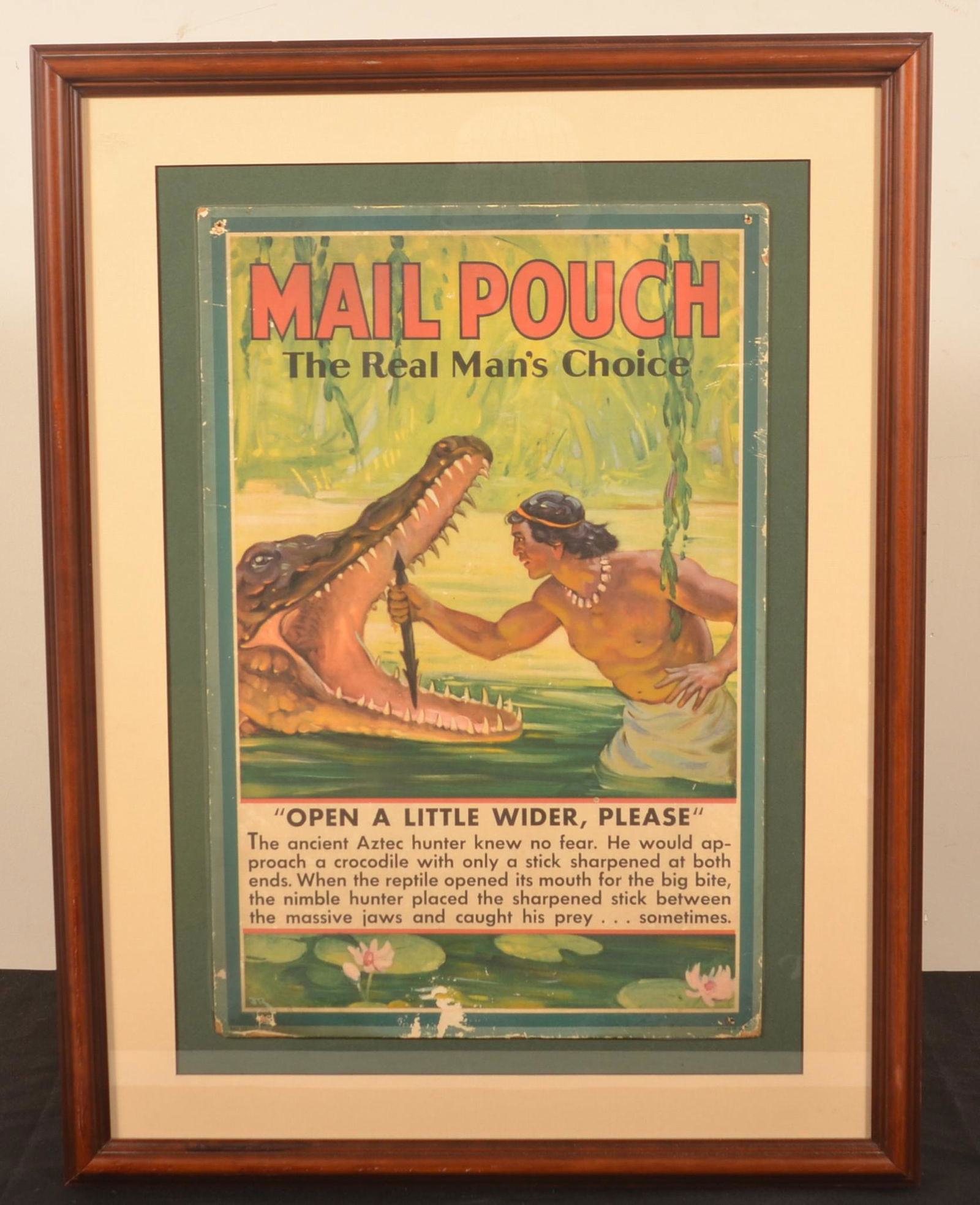 Vintage Mail Pouch Tobacco Cardboard Store Display. (1 of 3)