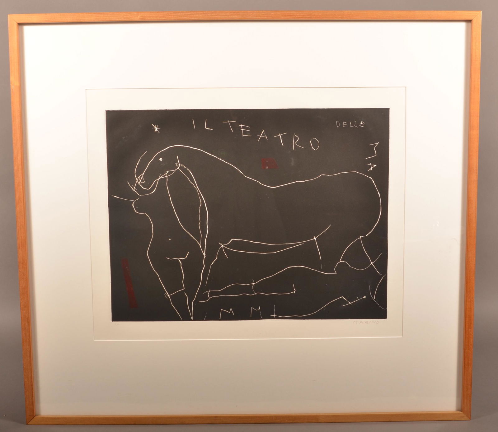 Marino Marini "Il Profondo II" Modern Etching. (1 of 4)