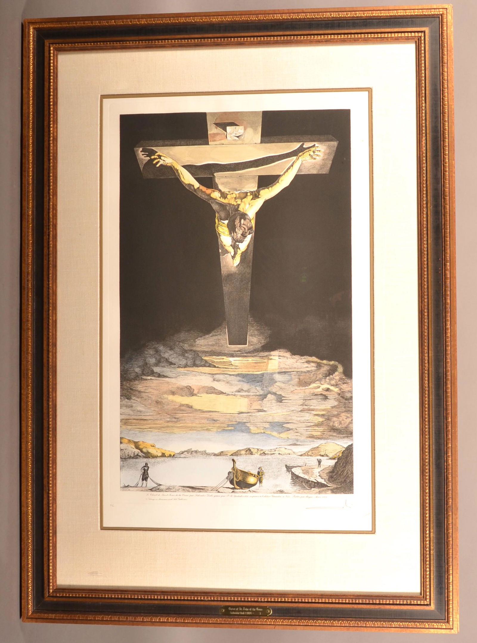Salvador Dali Christ of St. John Color Etching. (1 of 5)