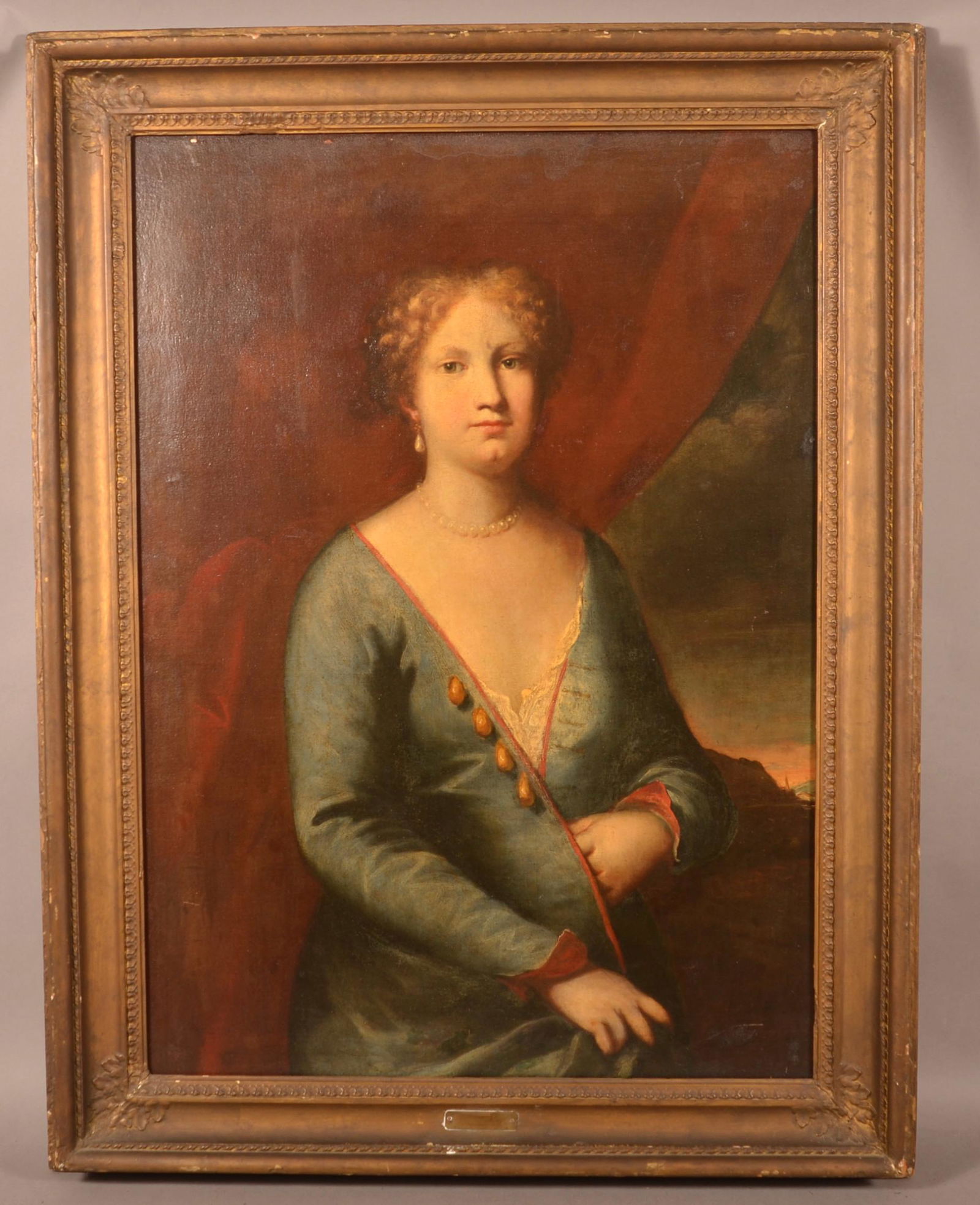 Oil on Canvas Portrait of Augusta Maria Carolina. (1 of 5)