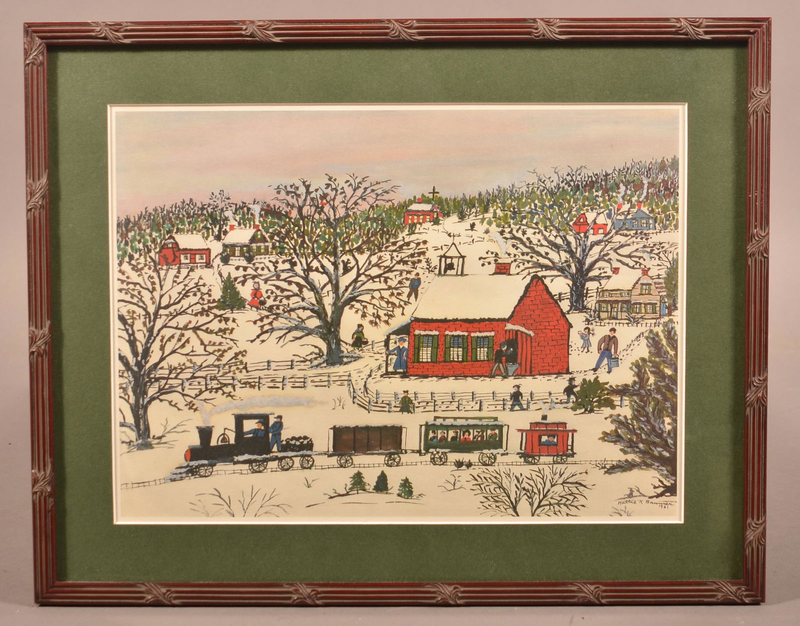 Hattie K. Brunner 1961 Print on Paper. (1 of 3)