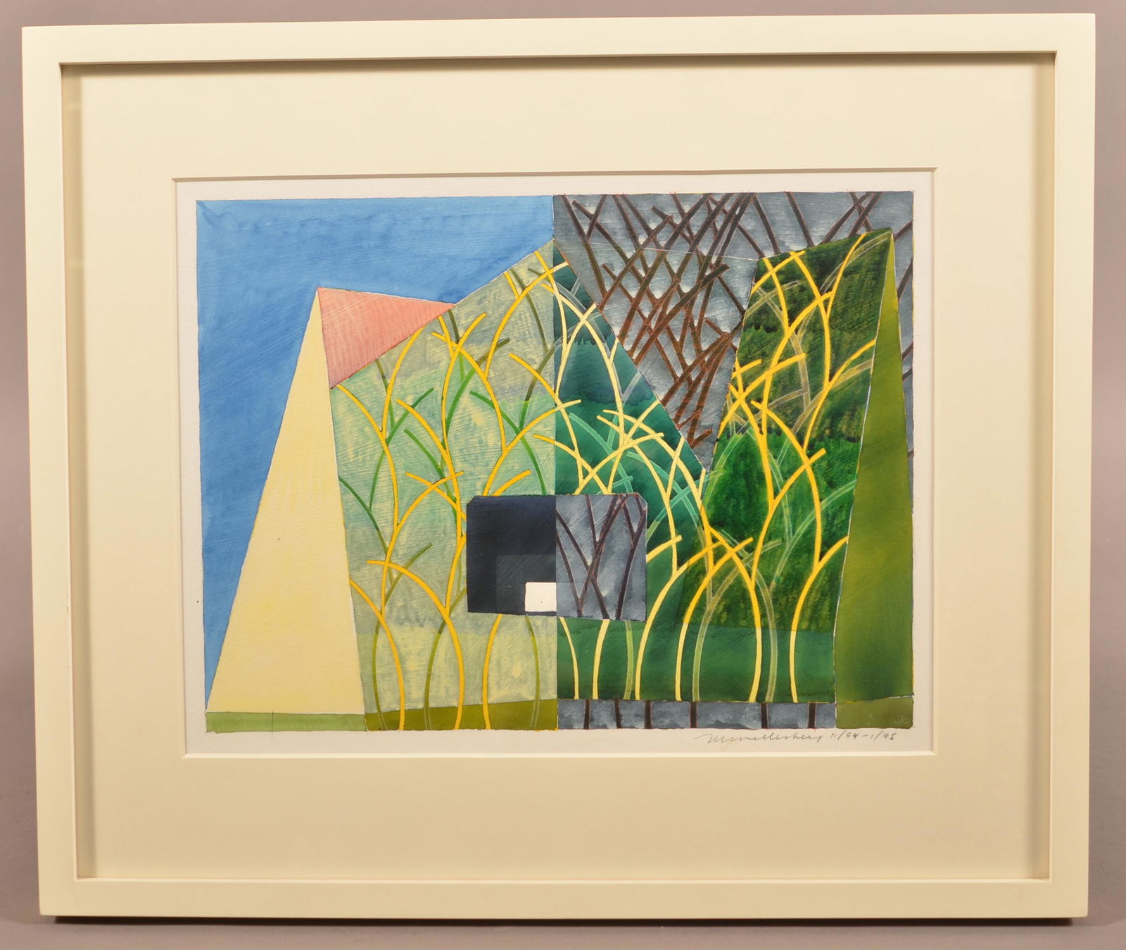 Jerome Hershey 1995 Abstract Colored pencil and (1 of 3)