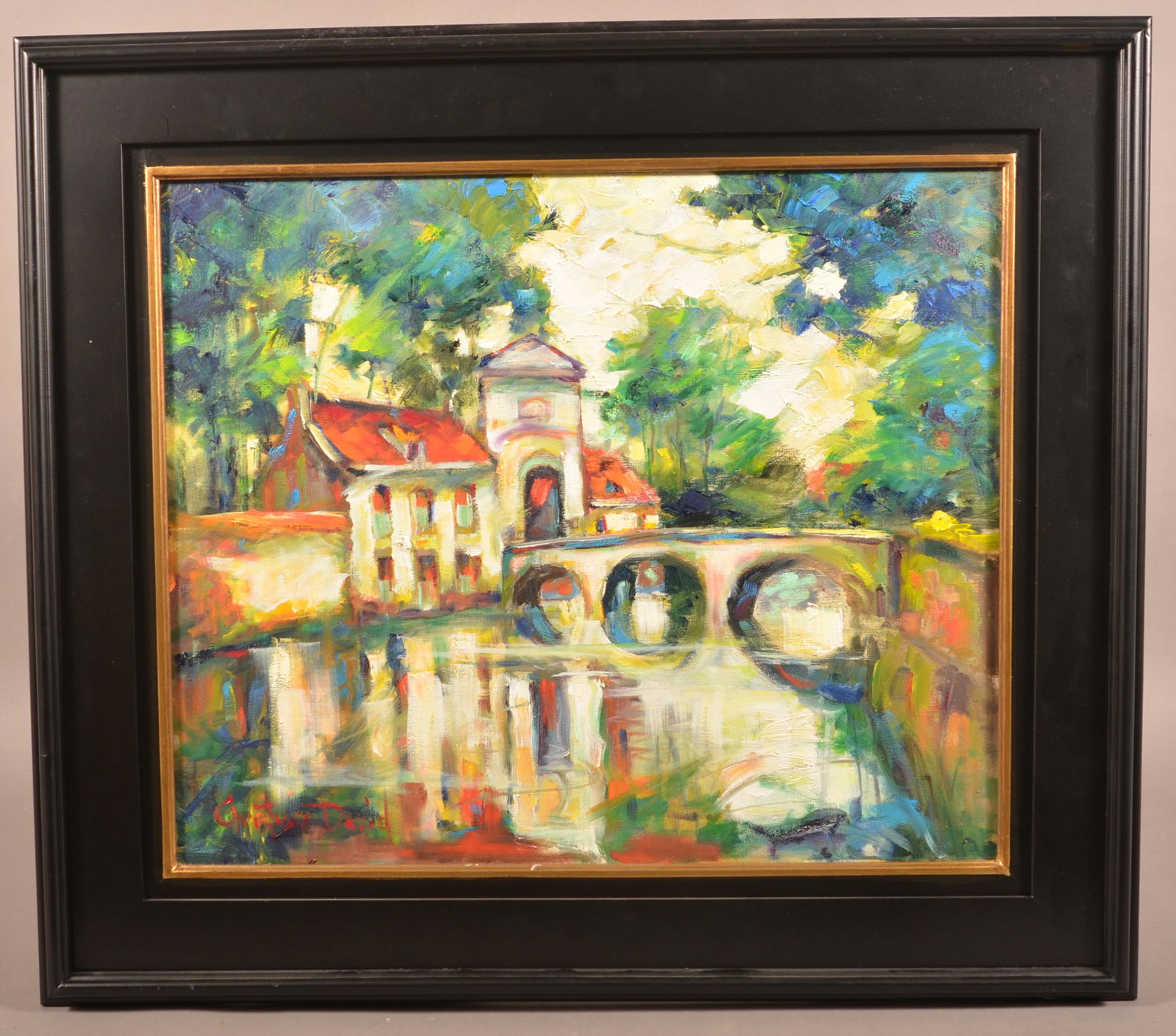 Christiane David 2013 "City on the Water" Oil on (1 of 5)