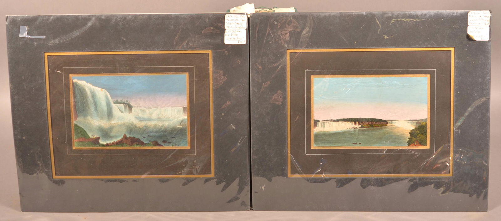 Two Charles Magnus Niagara Falls Colored Lithographs. (1 of 3)
