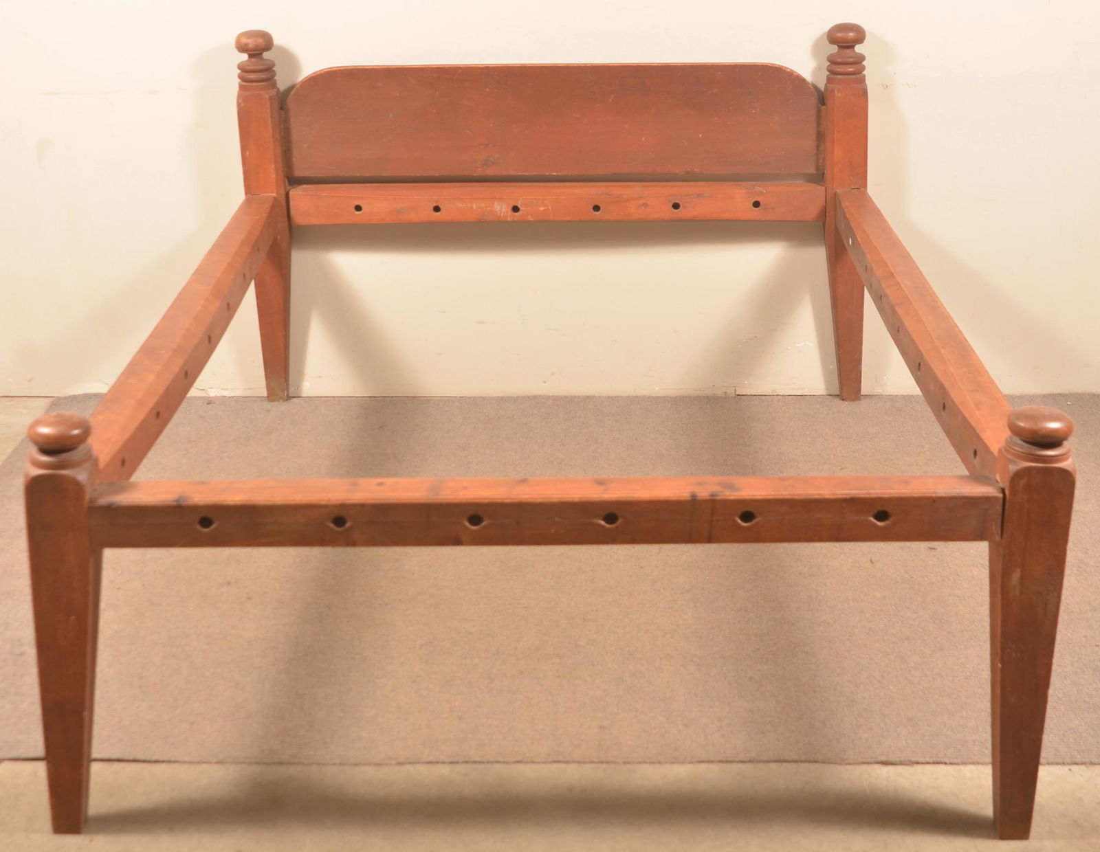 New England Country Federal Maple Rope Bed. (1 of 2)