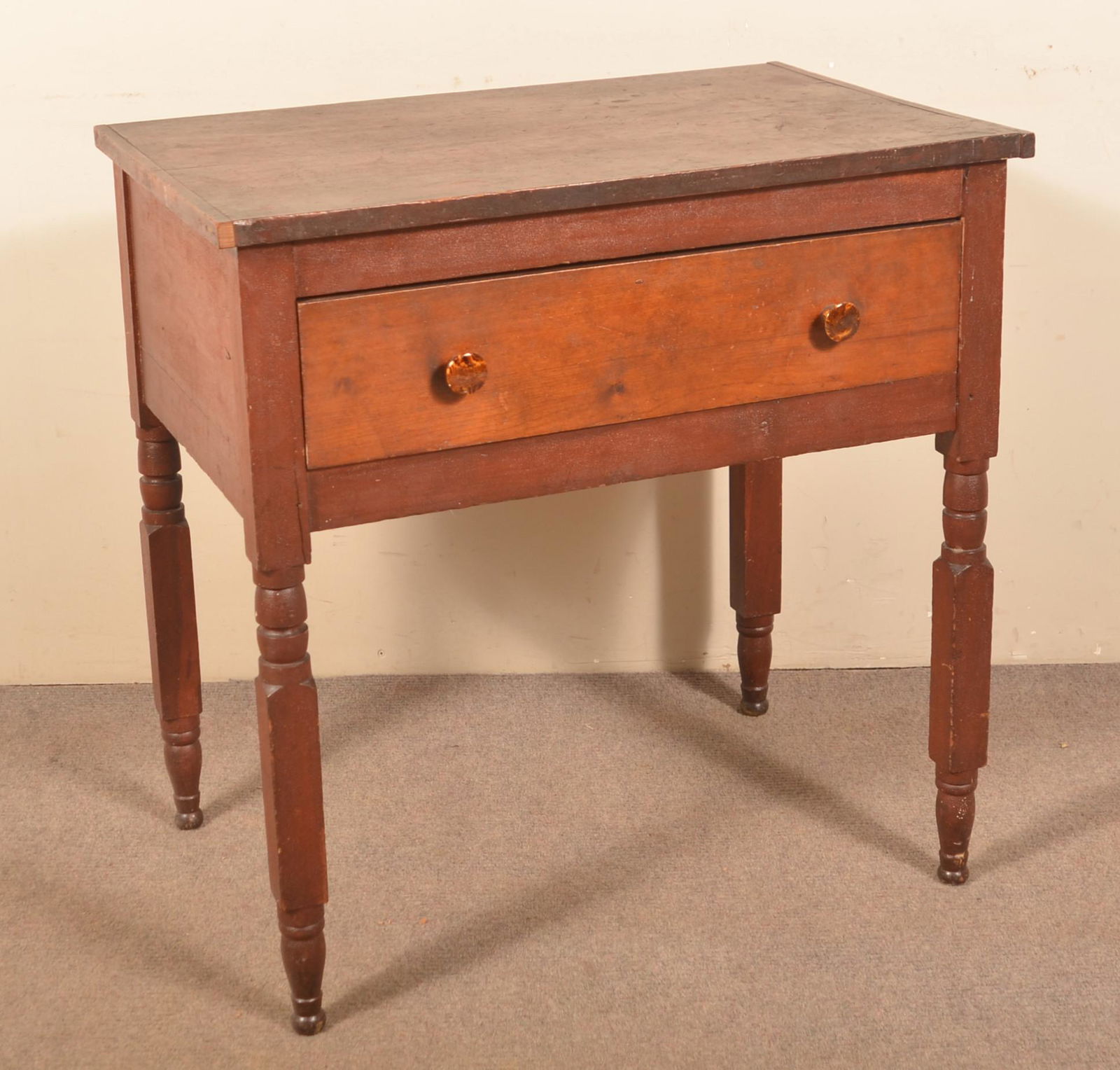 Federal Cherry Workstand with Original Red Finish. (1 of 3)