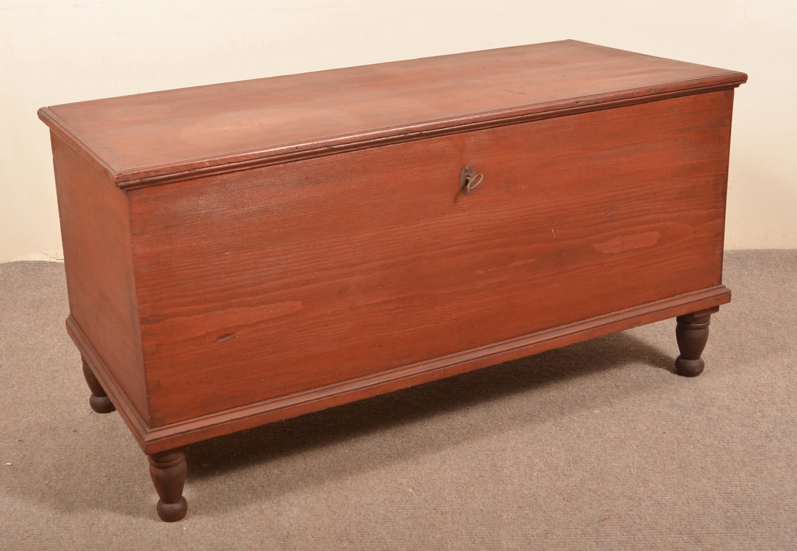 Antique Pennsylvania Softwood Blanket Chest.: Antique Pennsylvania Softwood Blanket Chest. 25-1/4"h. x 49-1/2"w. x 22-1/2"d. Condition: Good with minor wear, refinished.