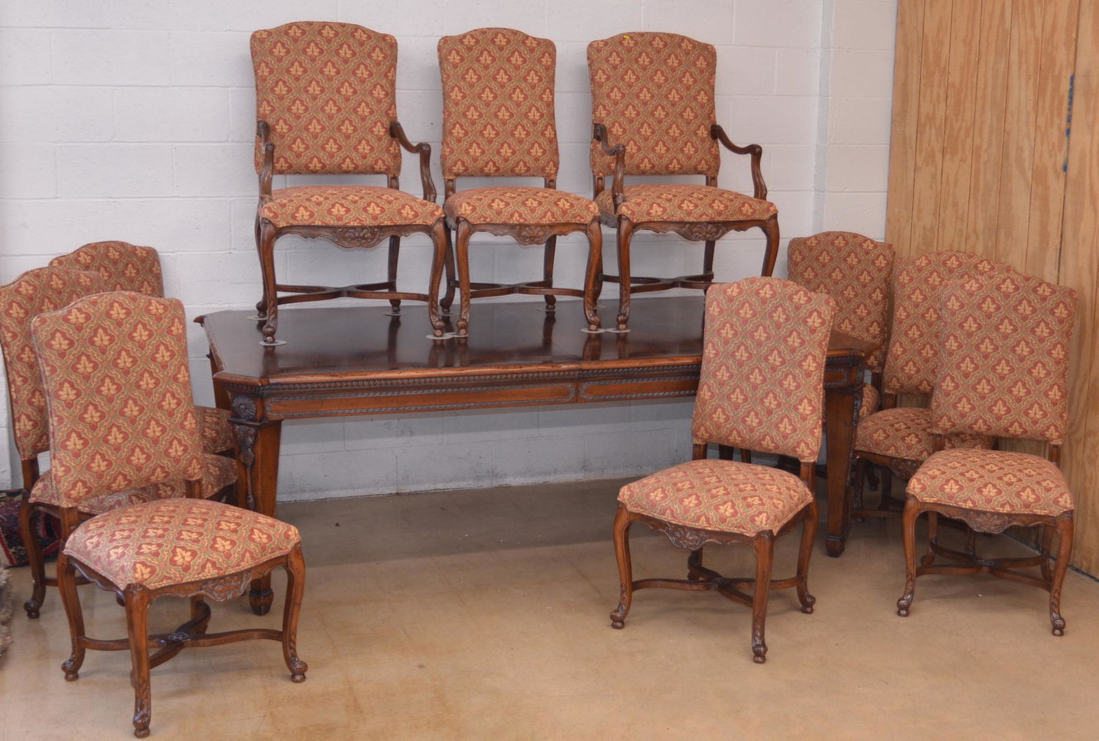 Carved Period Style 11-Piece Dining Room Suite. (1 of 9)