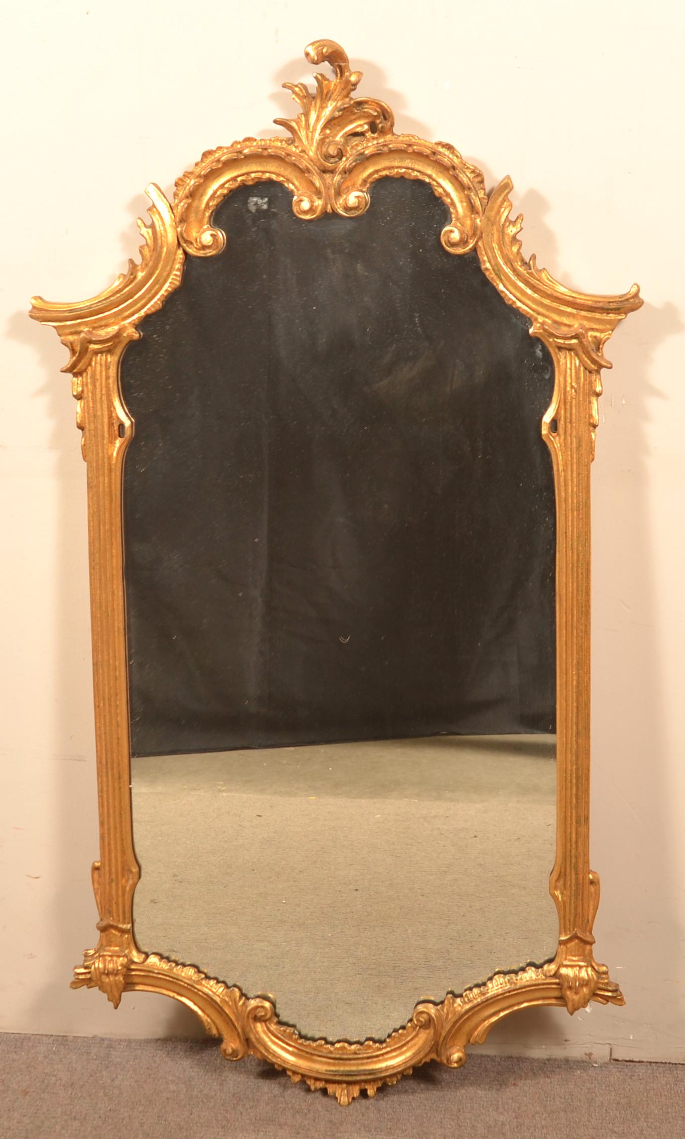 Carved and Gilt Rococo Style Mirror. (1 of 3)