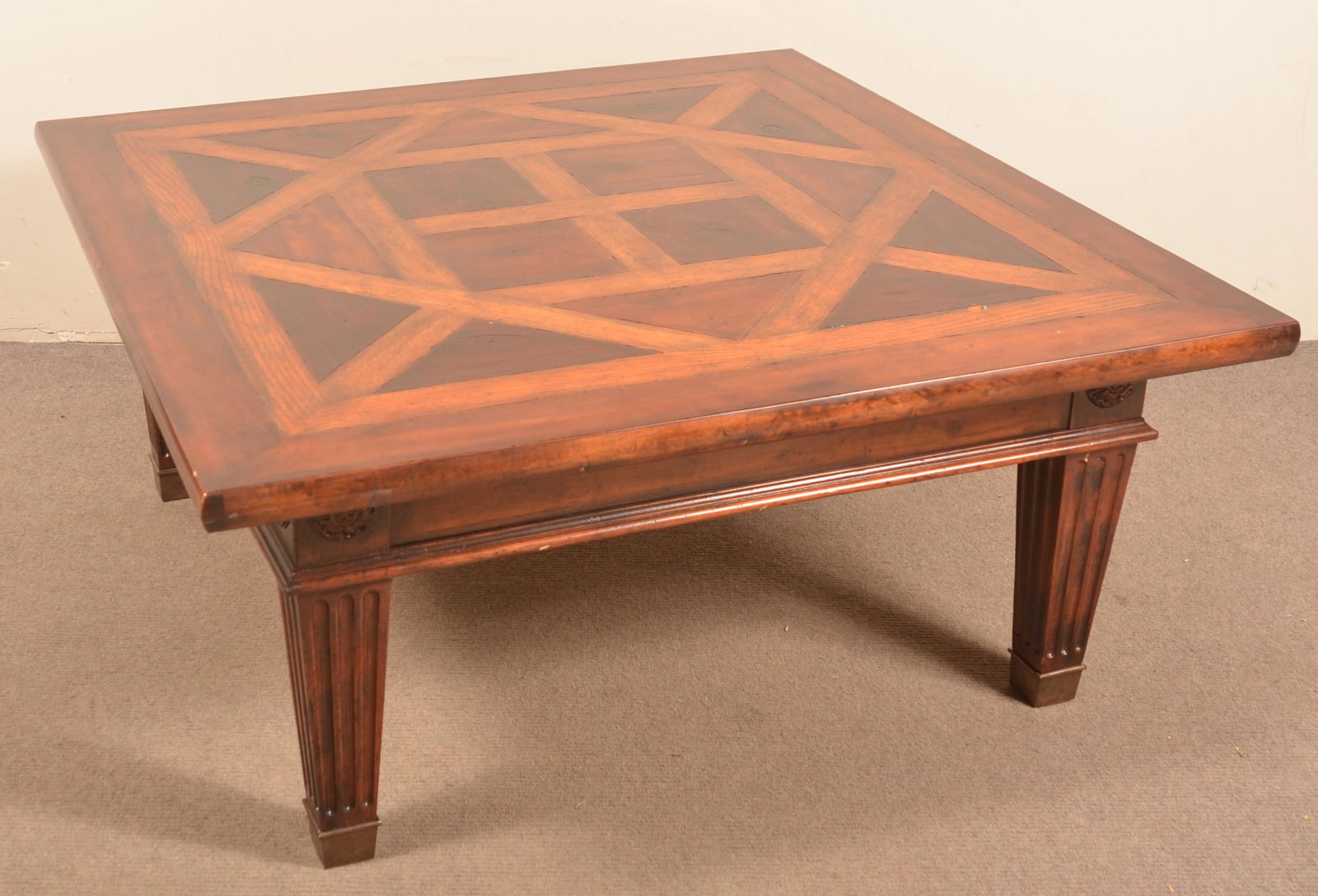 Henredon Golden Isles Mixed-Wood Cocktail Table. (1 of 4)