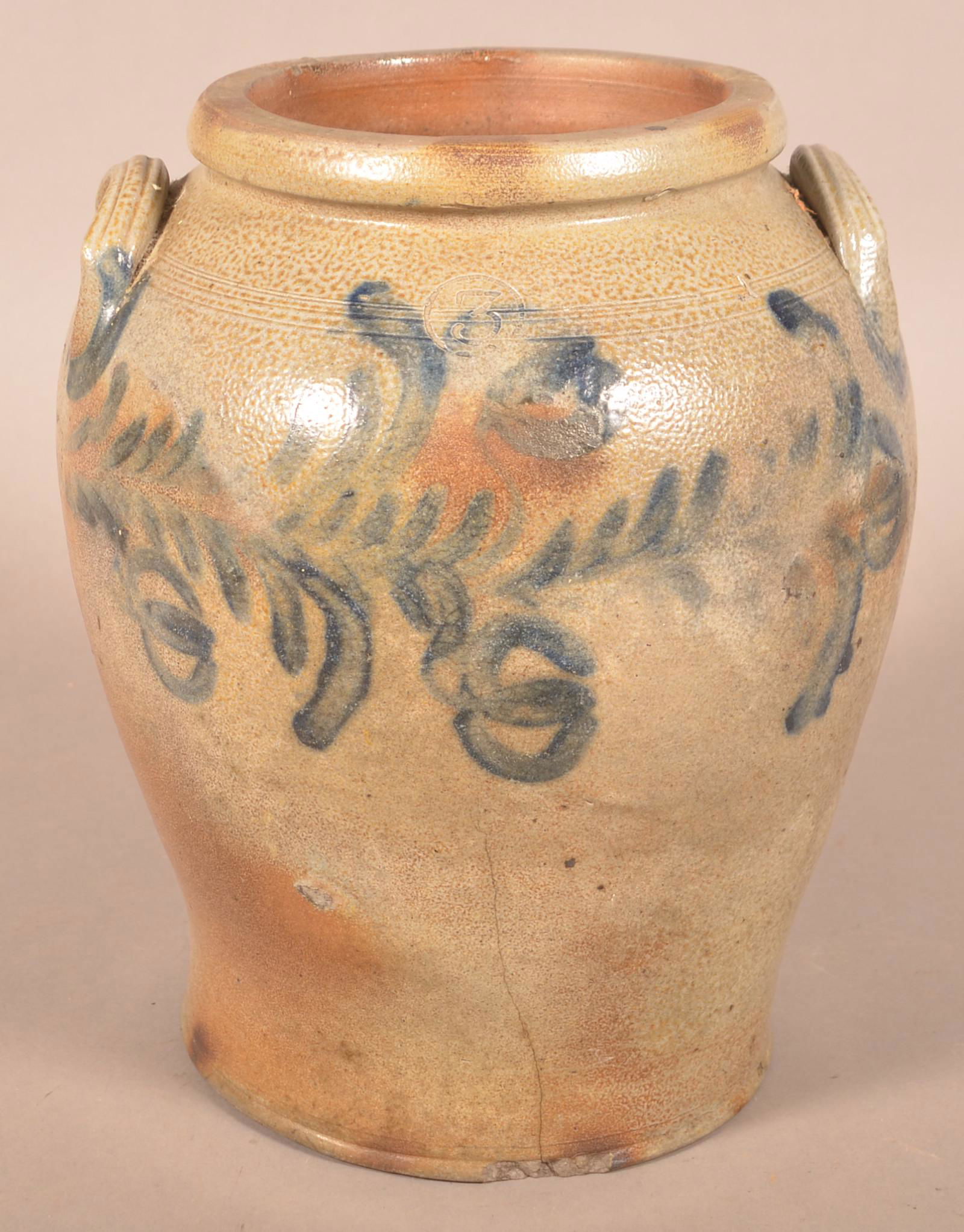 3-Gallon Decorated Stoneware Storage Crock. (1 of 5)