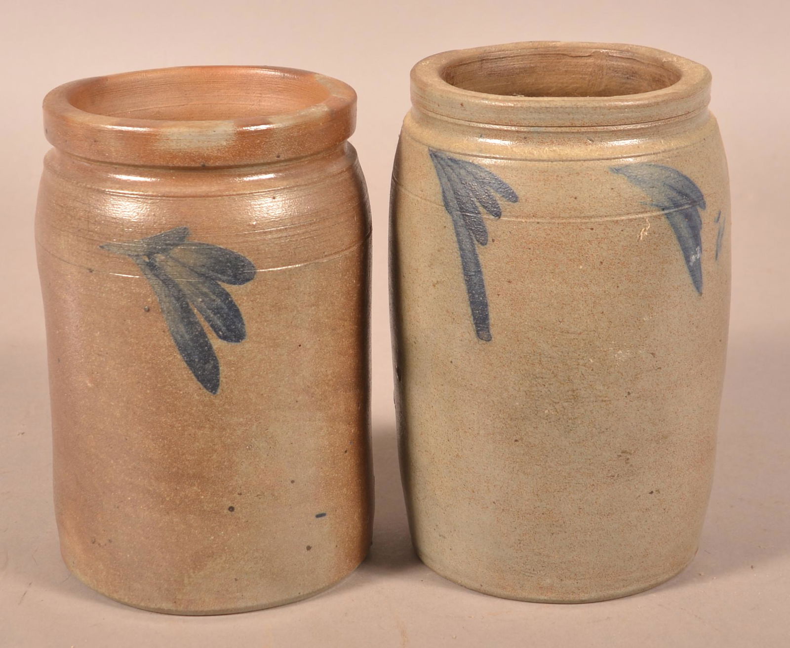 Two Stoneware Storage Jars Attributed to Remmey. (1 of 3)