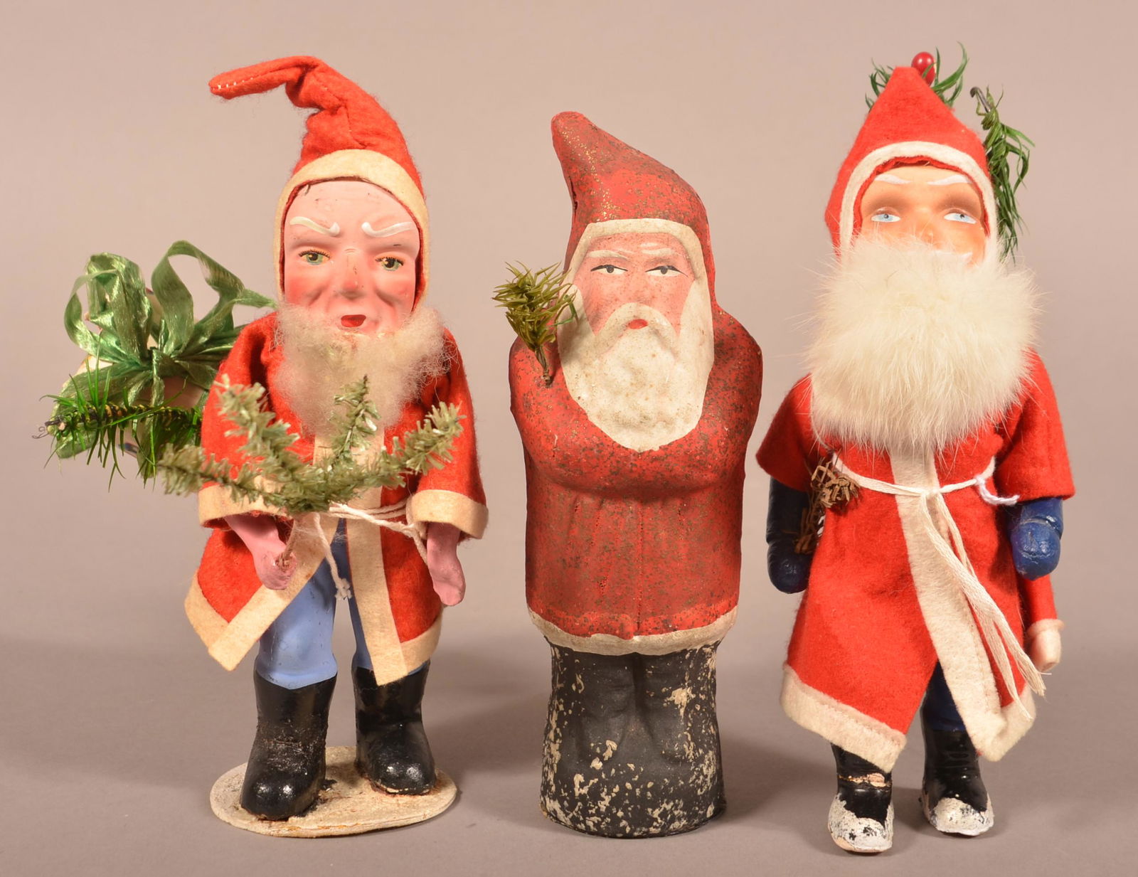 Three Vintage Santa Figures. (1 of 3)