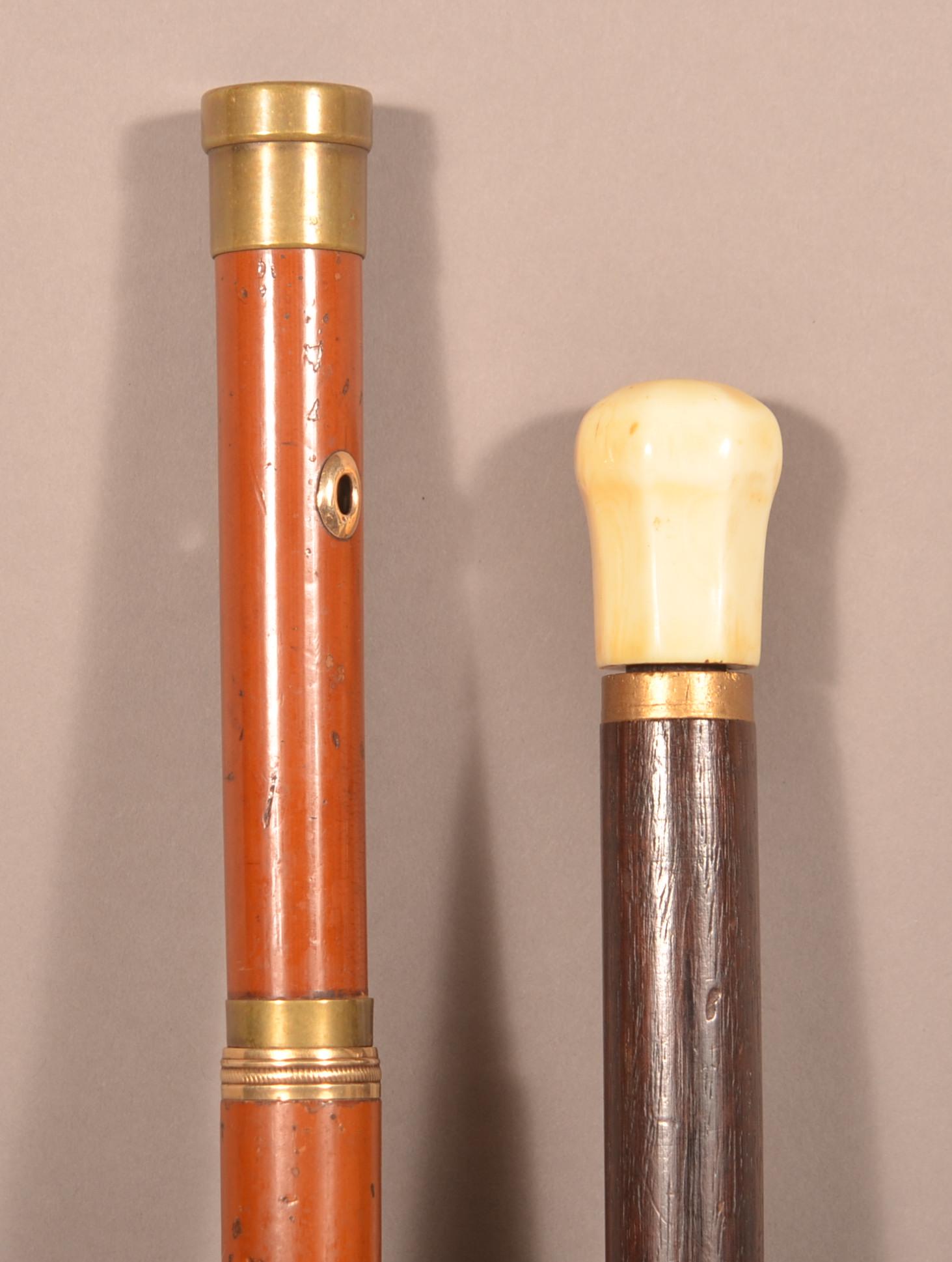 Two Antique Concelled Sword/Dagger Canes. (1 of 5)