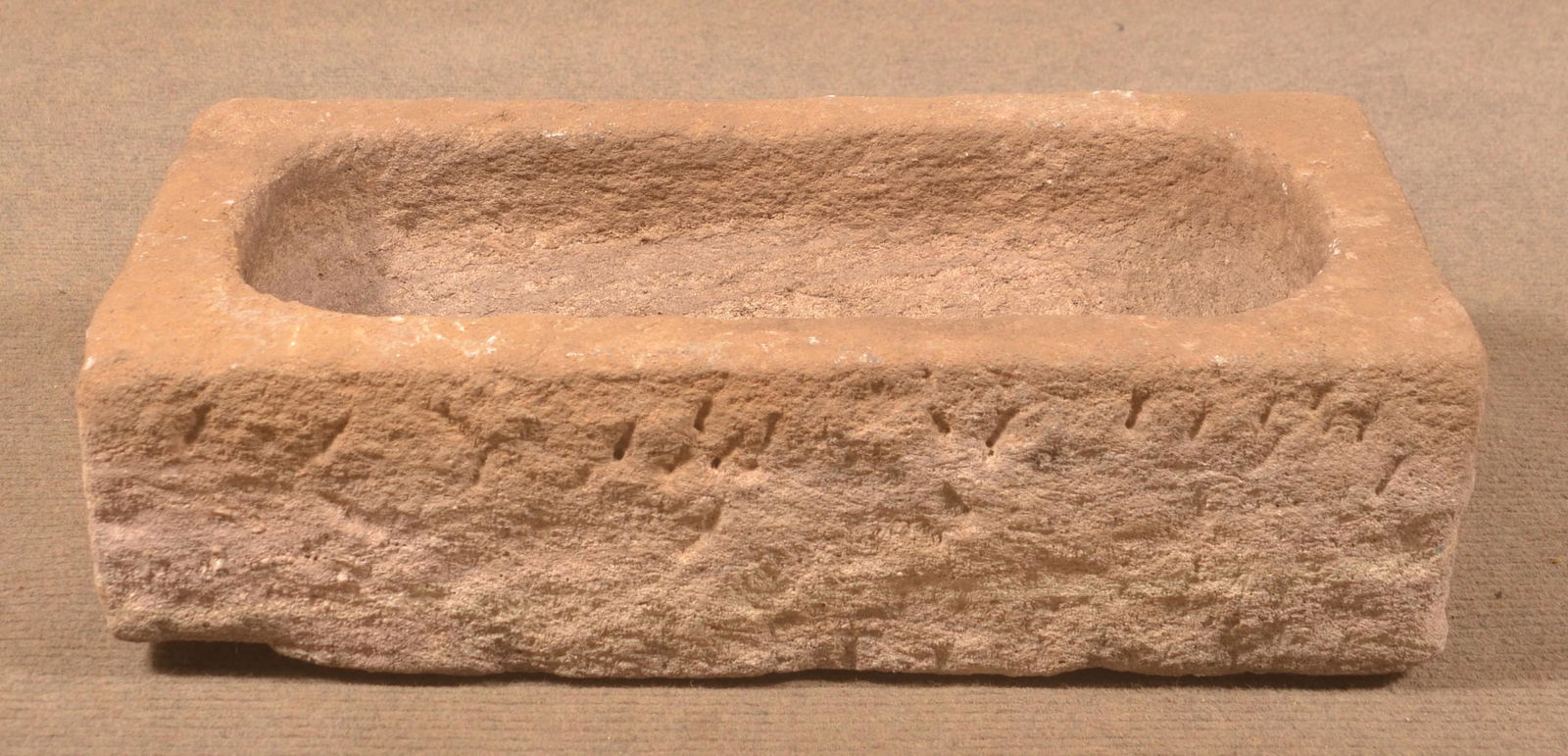 Penn. 19th Century Carved Sandstone Small Trough. (1 of 3)