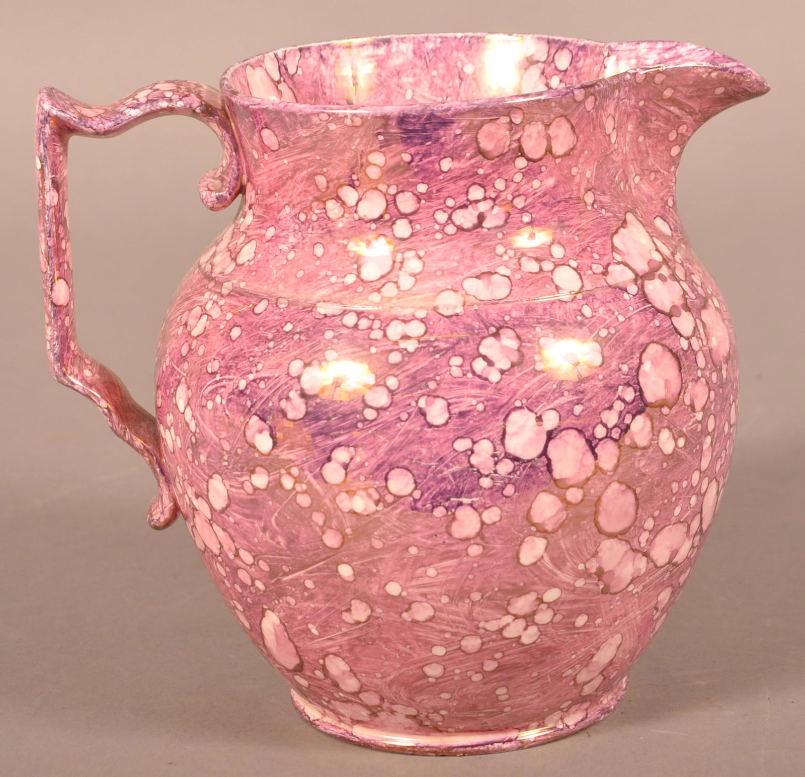 Sunderland Lustre Bulbous Form Milk Pitcher. (1 of 3)