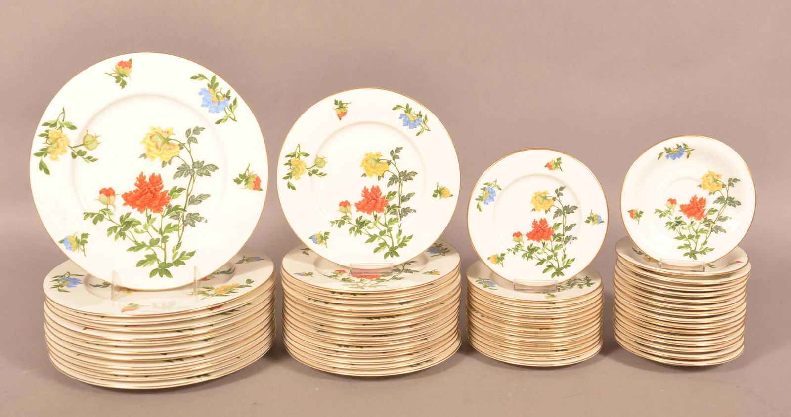 Castleton China "Ma Lin" 59-Pc. Partial Dinner Service. (1 of 2)