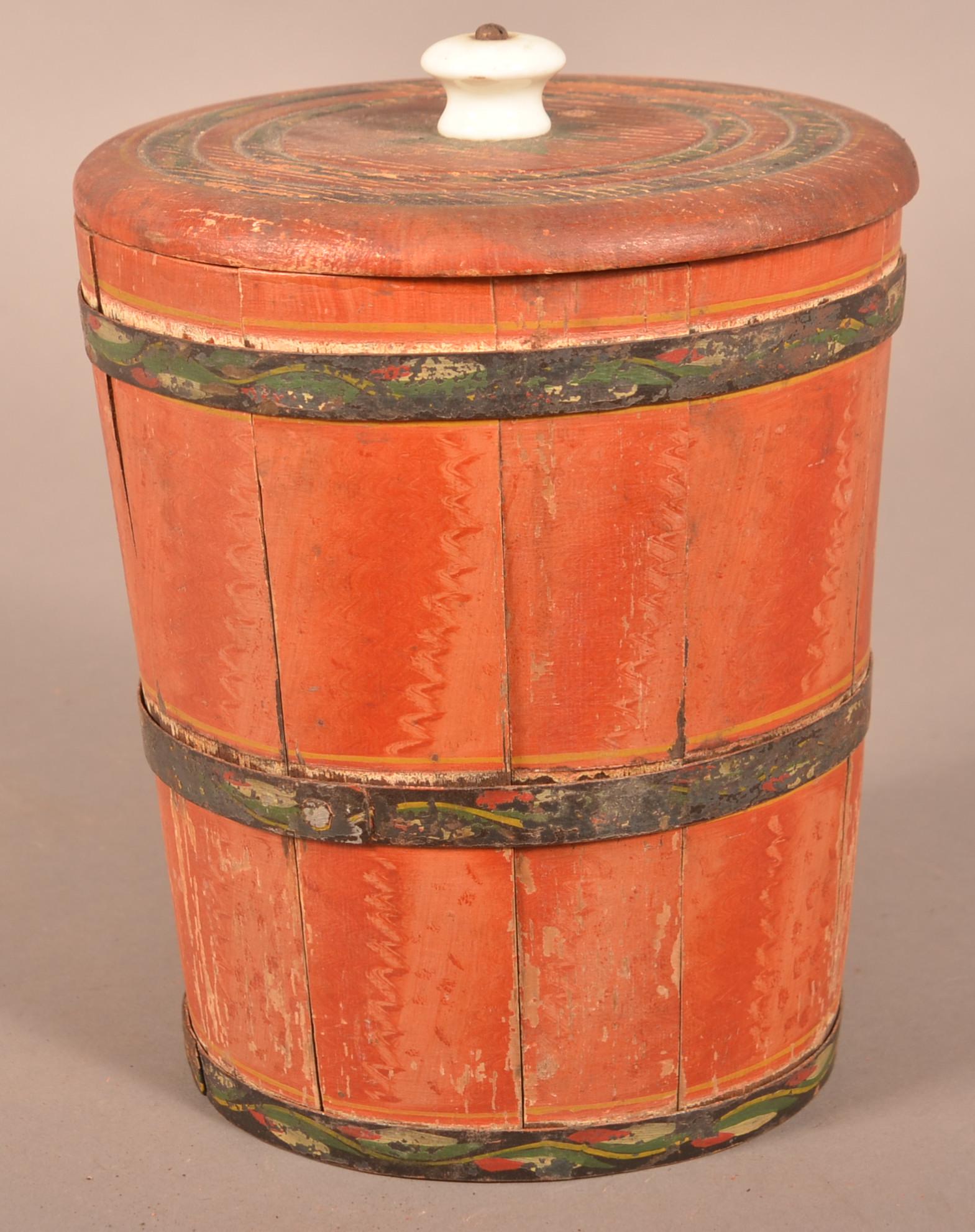 Lehnware Covered Sugar Bucket. (1 of 4)
