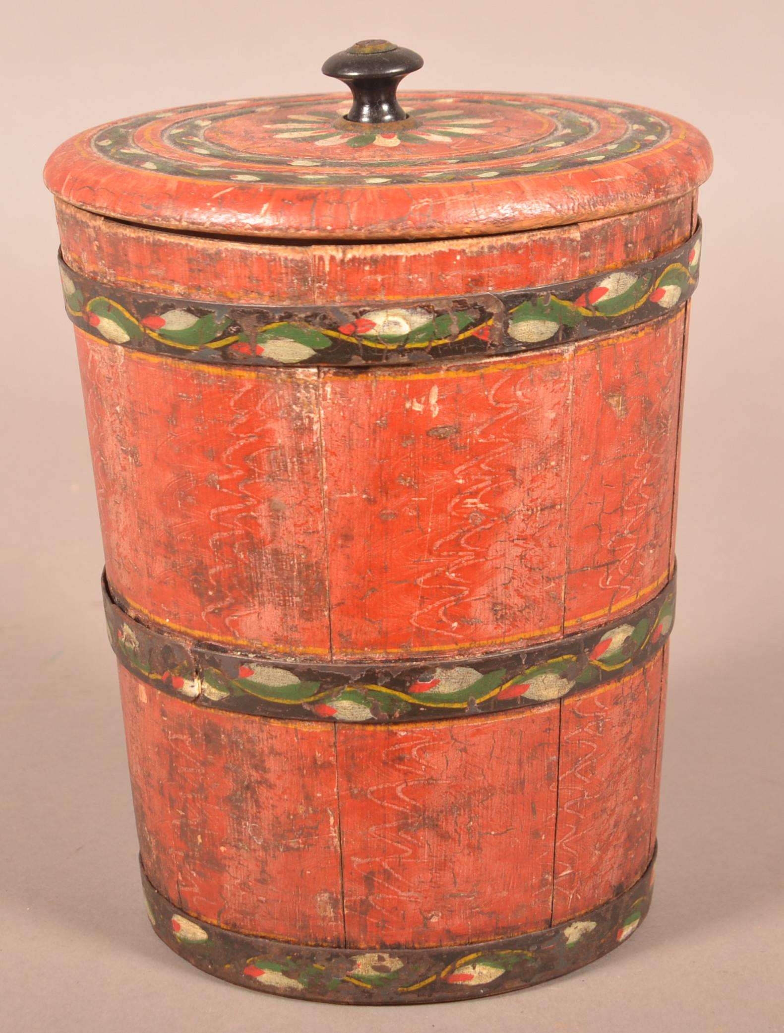 Lehnware Covered Sugar Bucket. (1 of 5)