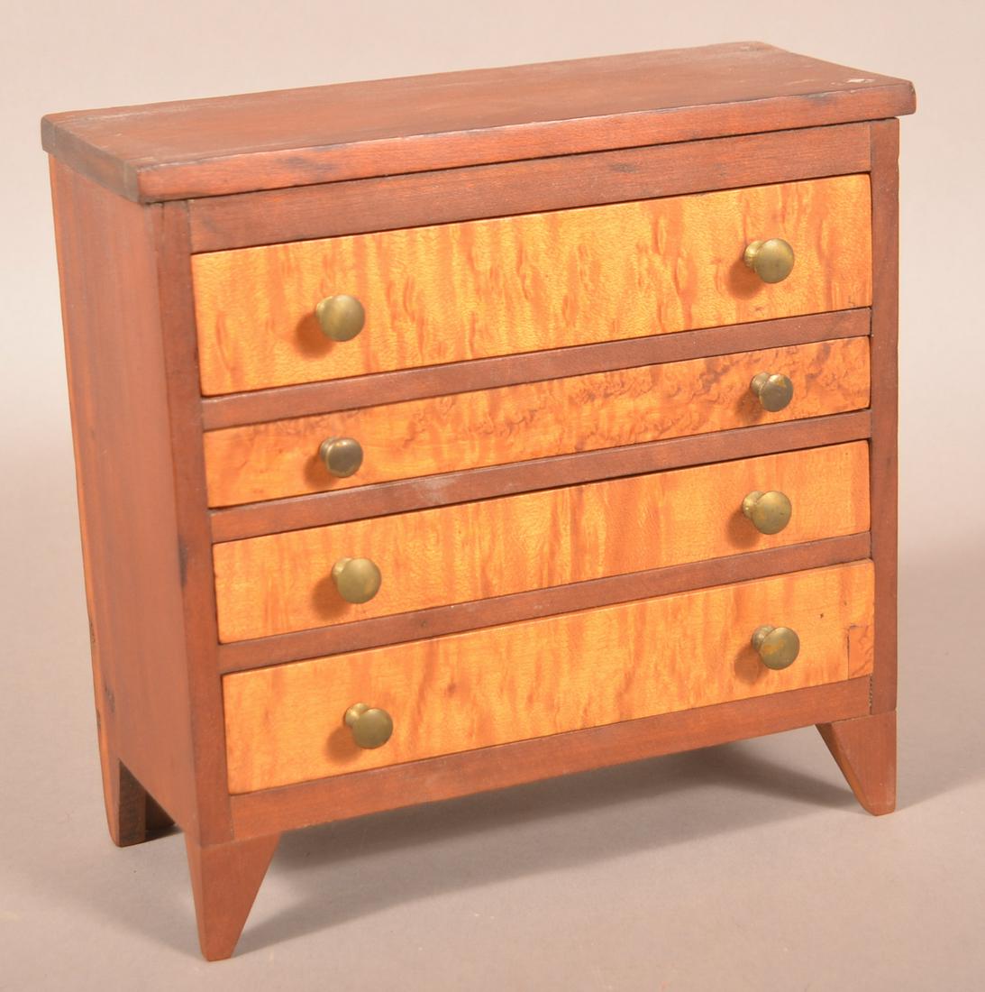 Antique Hepplewhite Style Miniature Chest (1 of 4)