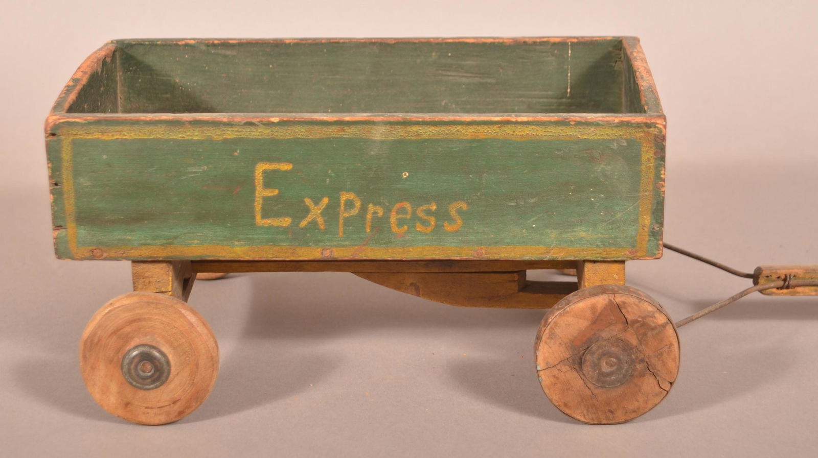 Folk Art "Manheim Express" Child's Wagon. (1 of 4)