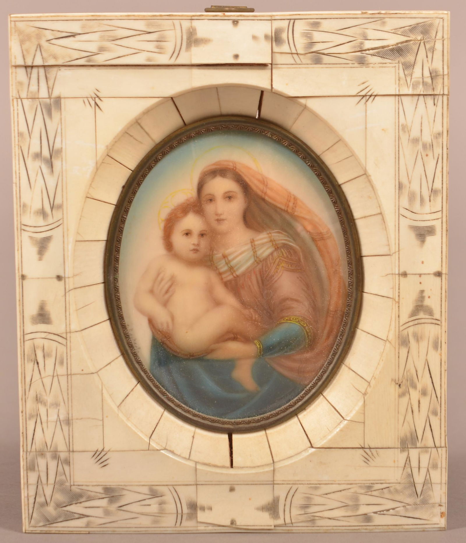 Early 19th Century Miniature Portrait Painting. (1 of 3)