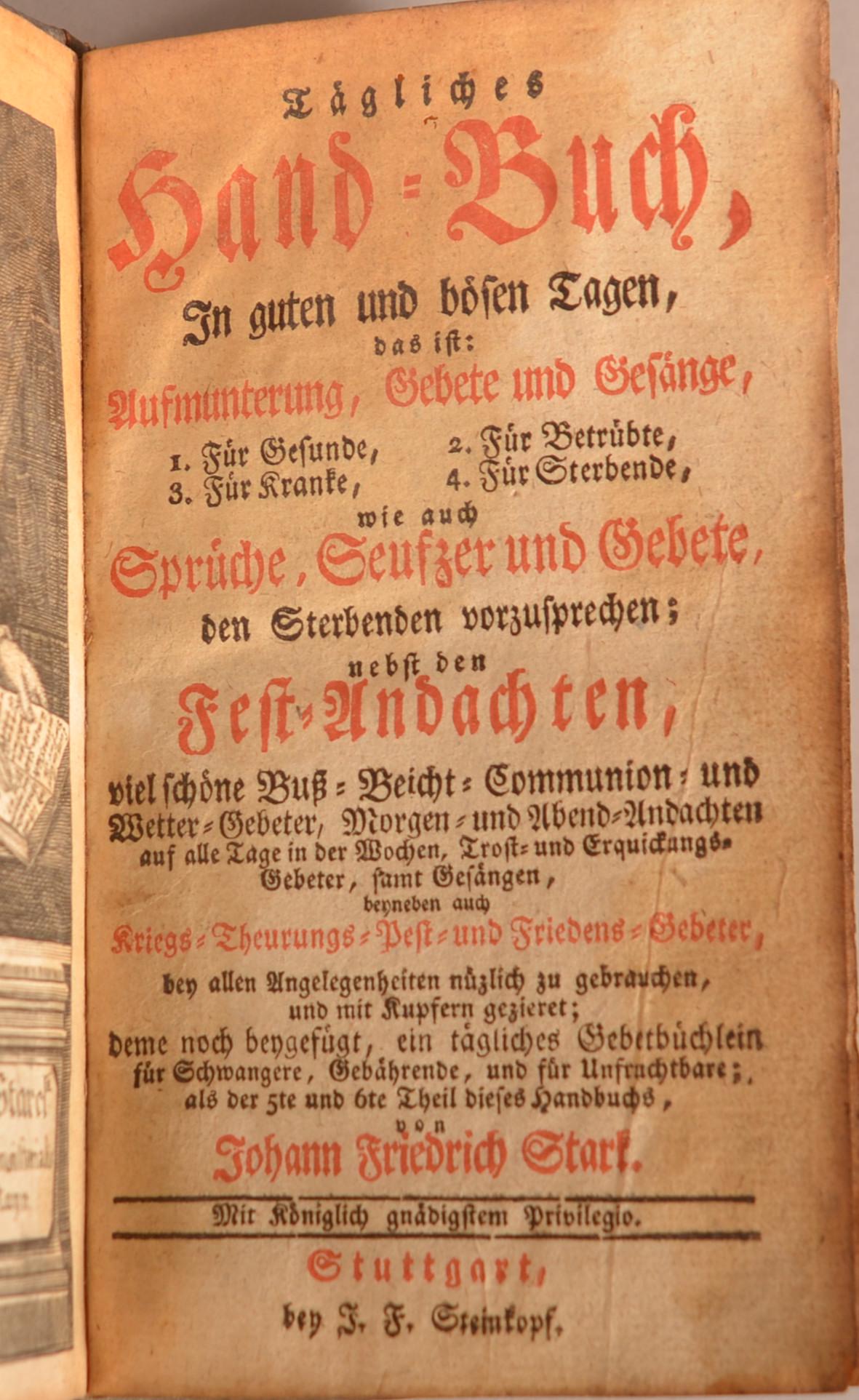 Johann Friedrich Starck Daily Handbook. (1 of 5)