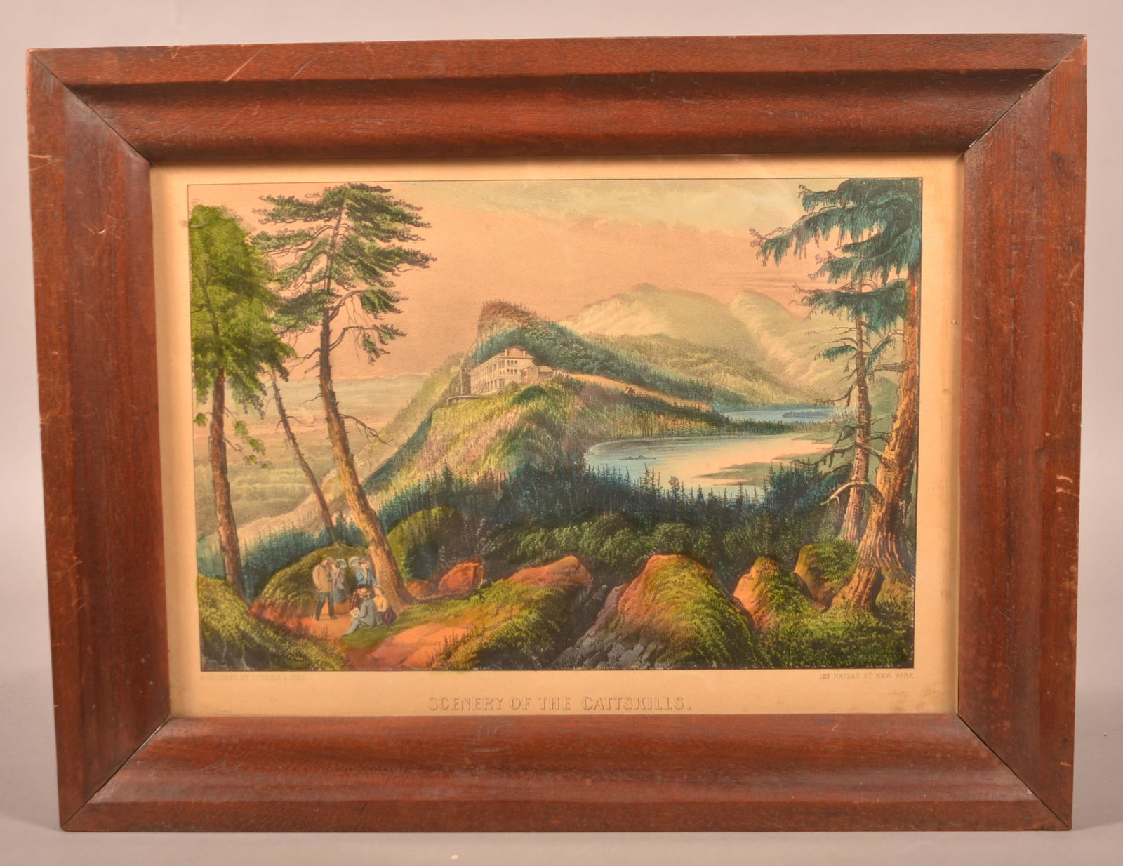 Currier & Ives Lithograph "Scenery of the Catskills". (1 of 2)