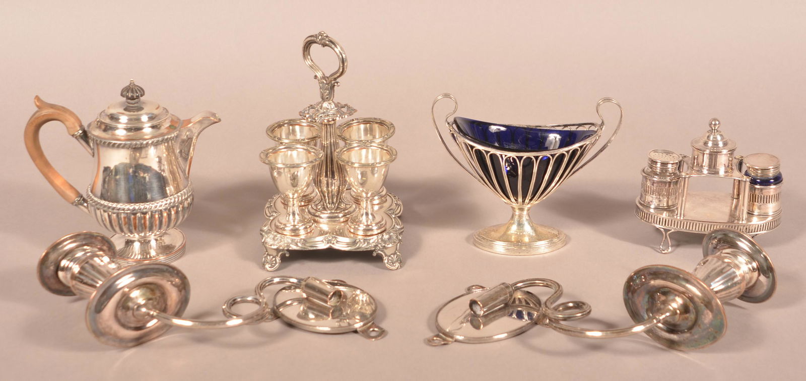 Lot of 19th Century Silver Plate Items. (1 of 4)